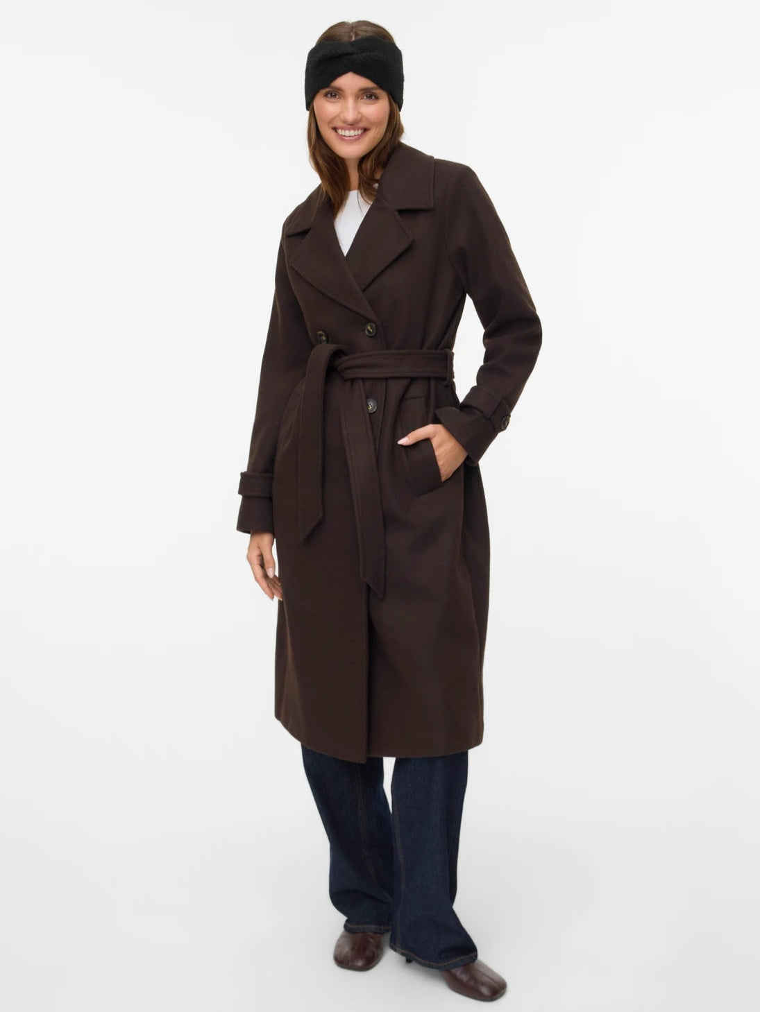 Vero Moda Fortune Vega Long Belted Coat
