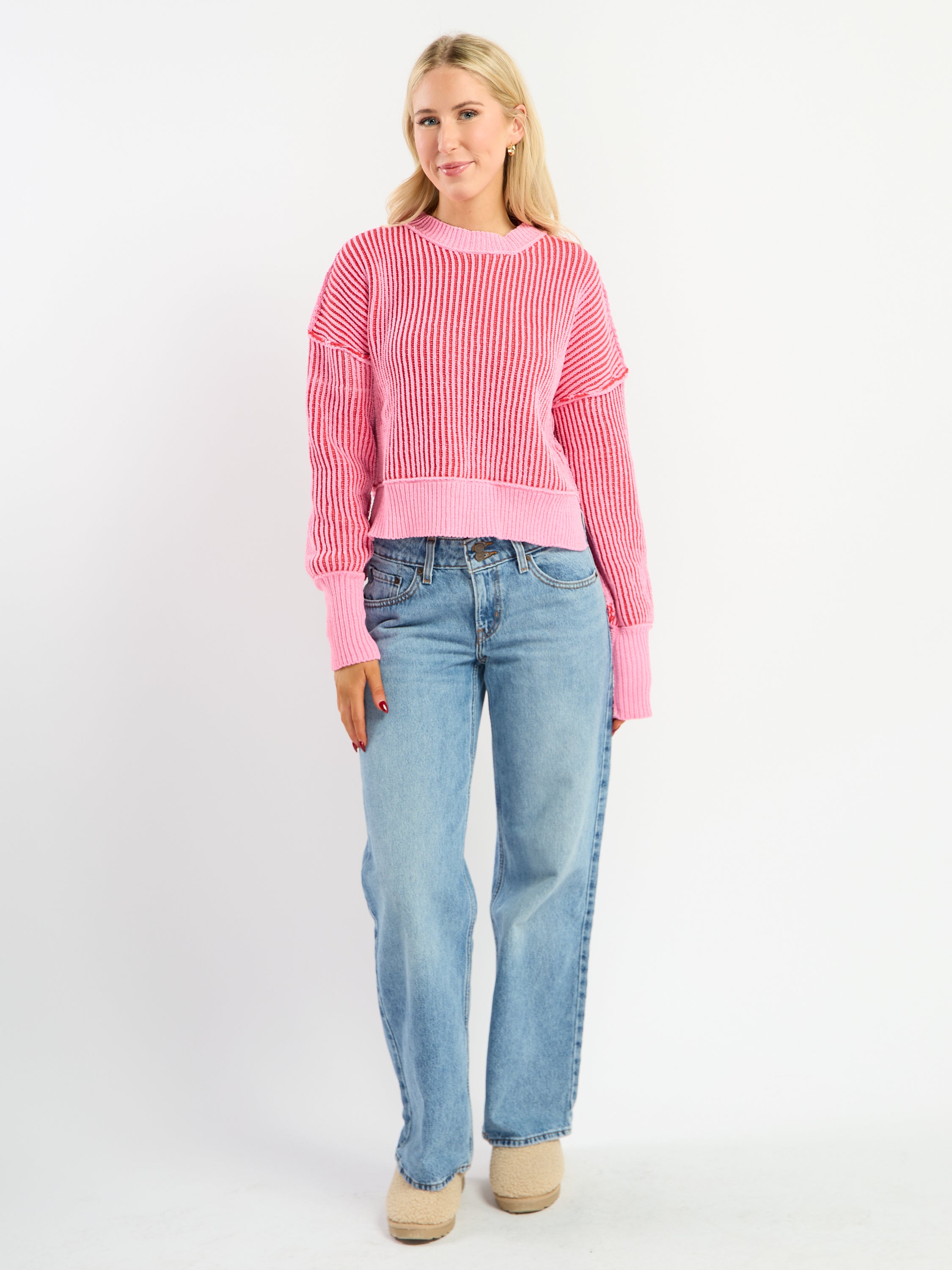 Moxy Striped Crew Sweater