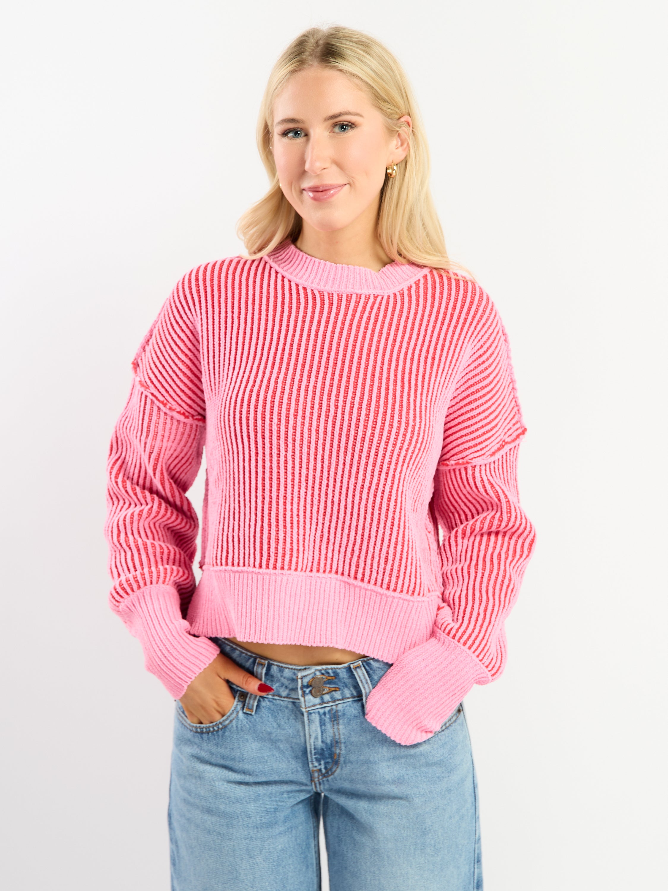 Moxy Striped Crew Sweater