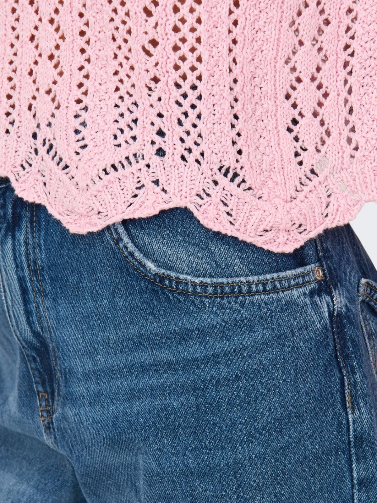 Nola ¾ Crochet Pullover