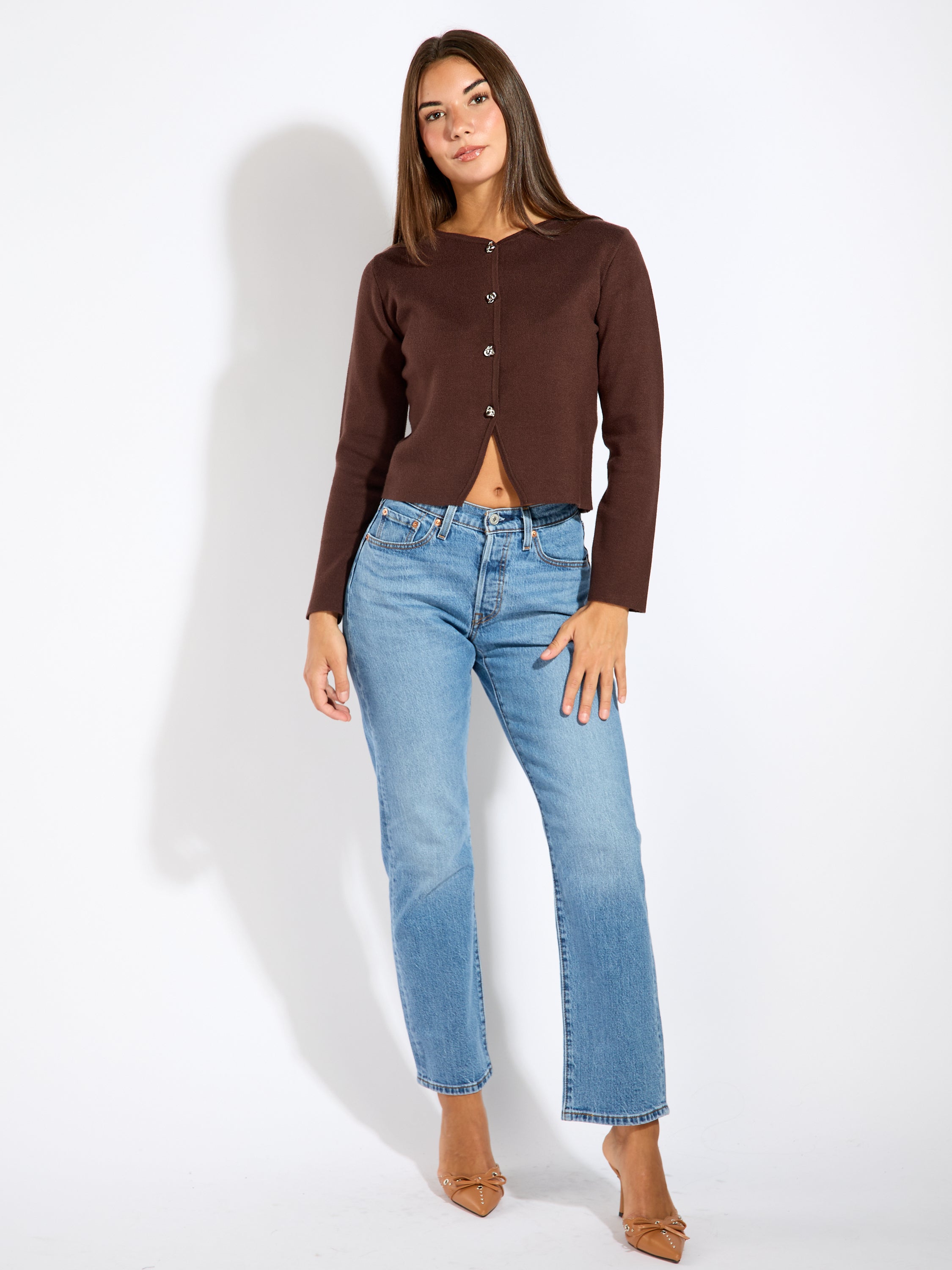 Scarlett Long Sleeve Button Cardigan