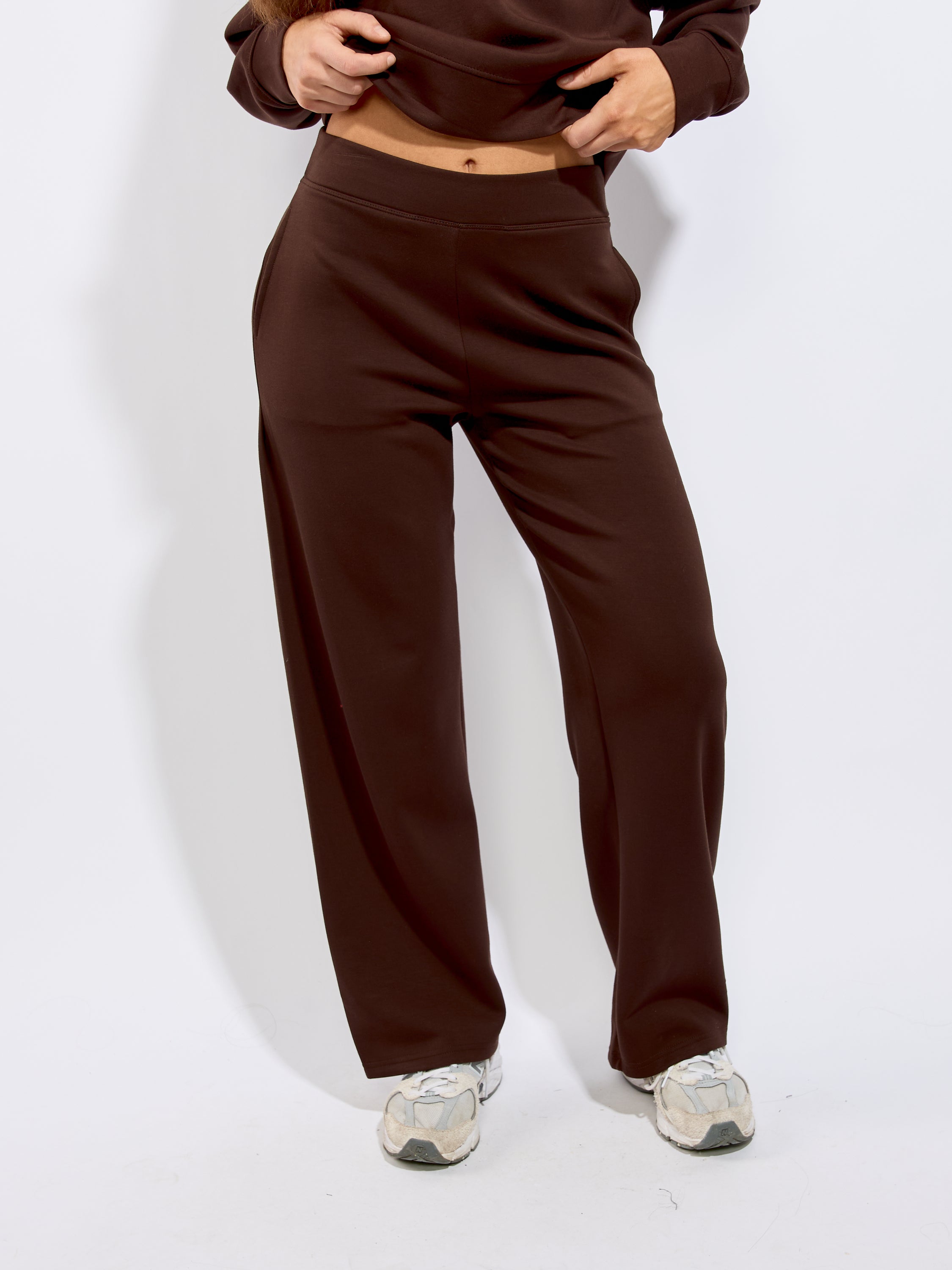Second Skin Victoria Solid Scuba Wide Pant