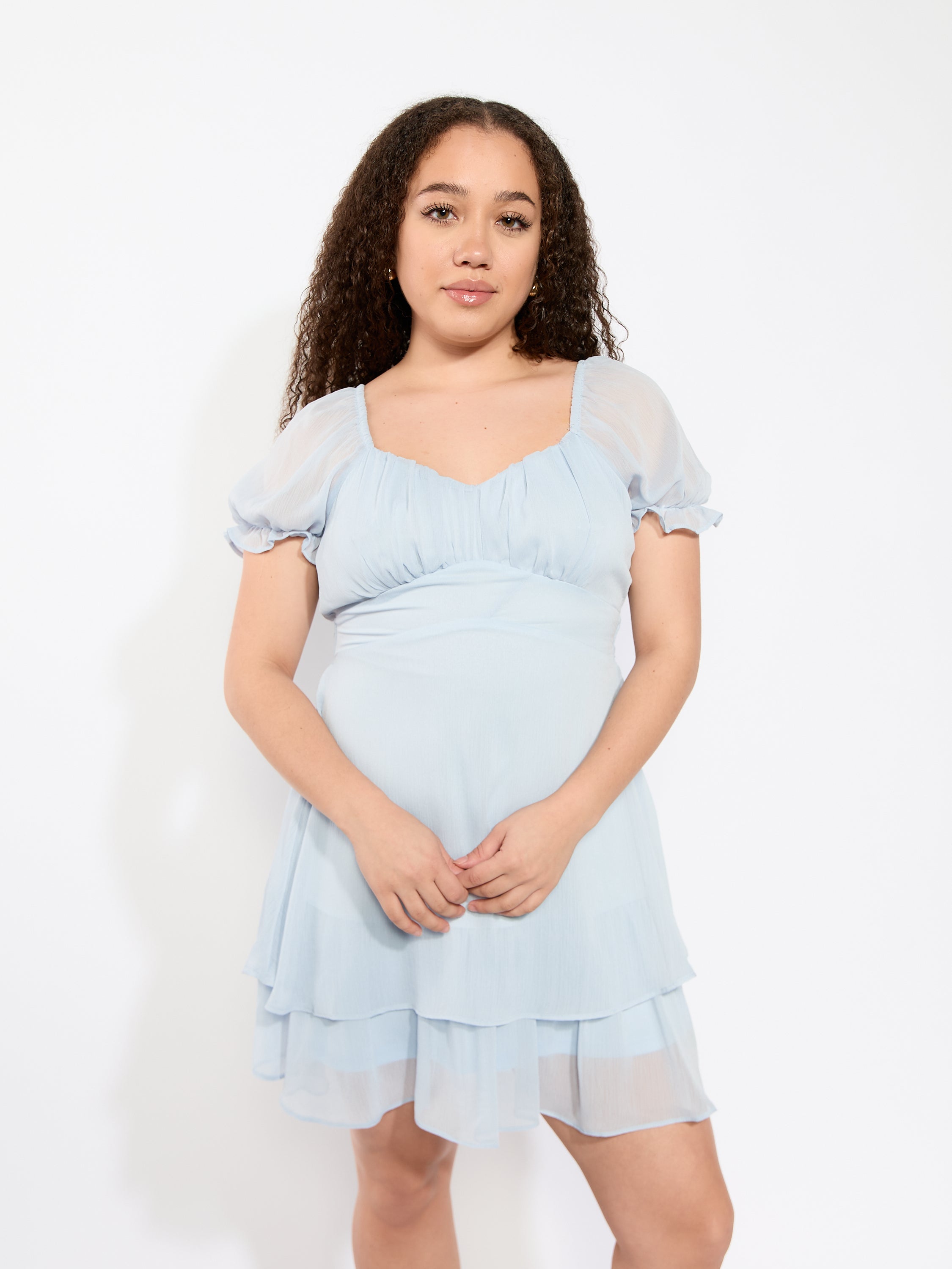 Bow Back Short Sleeve Dress