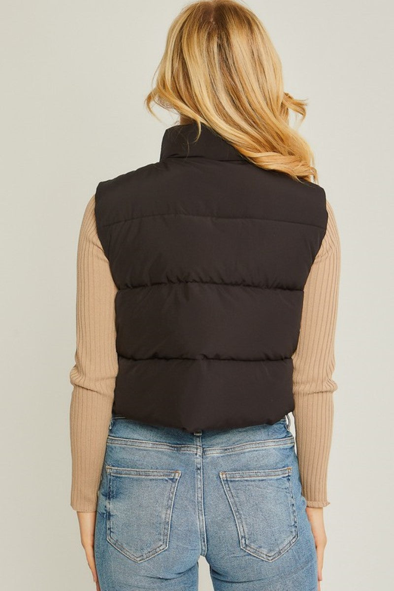 Melo Puffer Cropped Vest