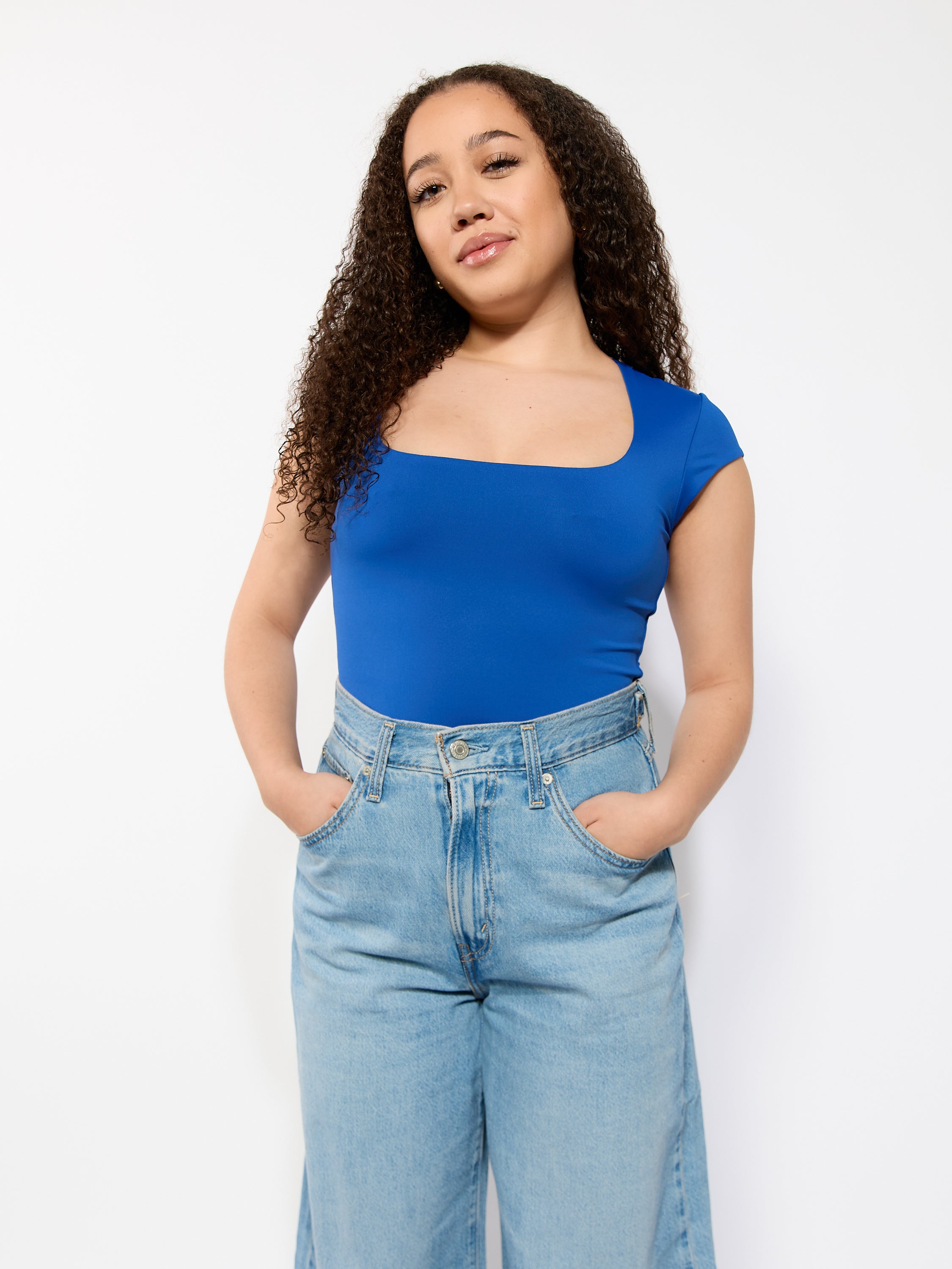Second Skin Tiara Cap Sleeve Bodysuit