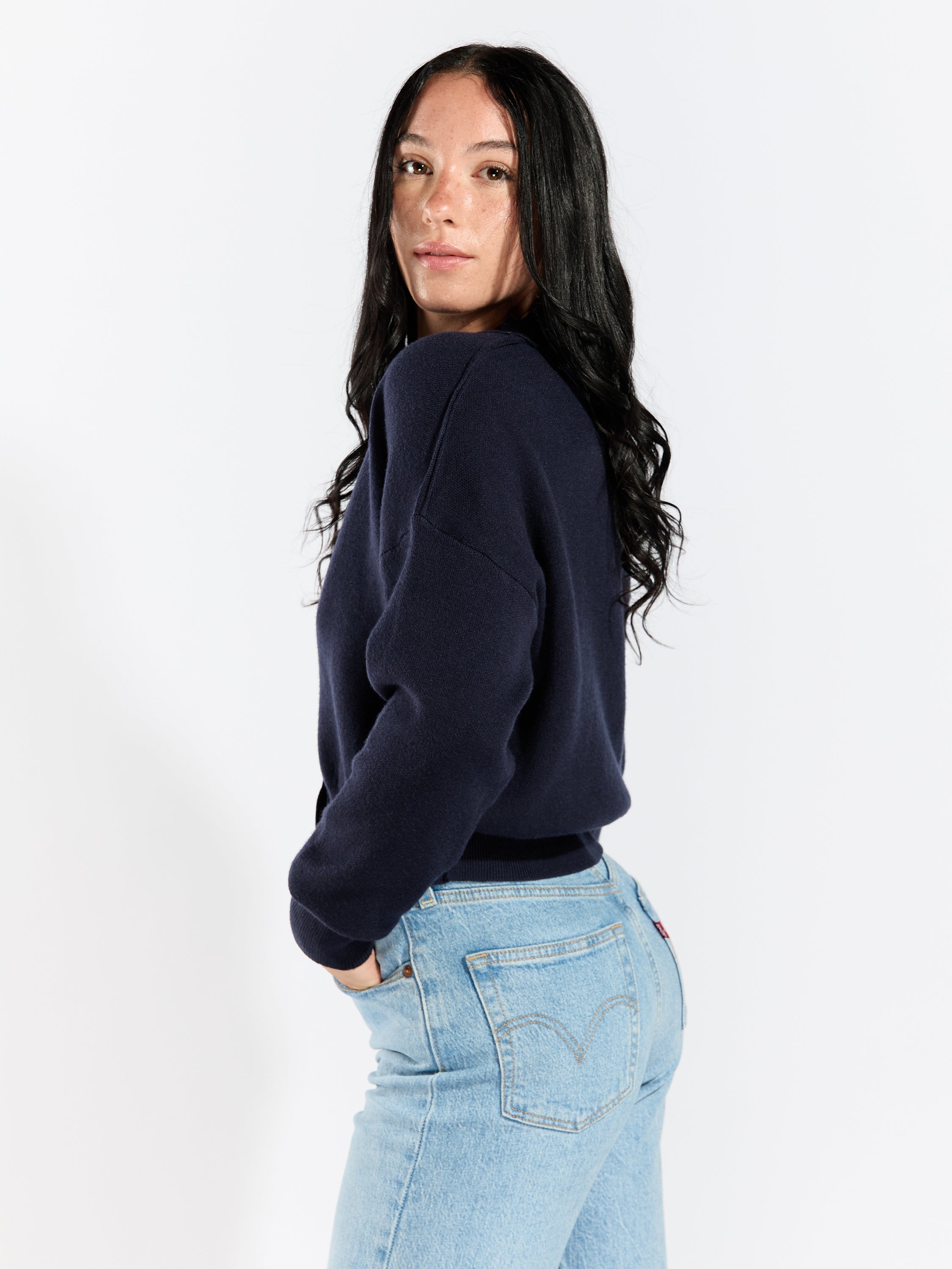 Regi Oversized Gold Button Cardigan