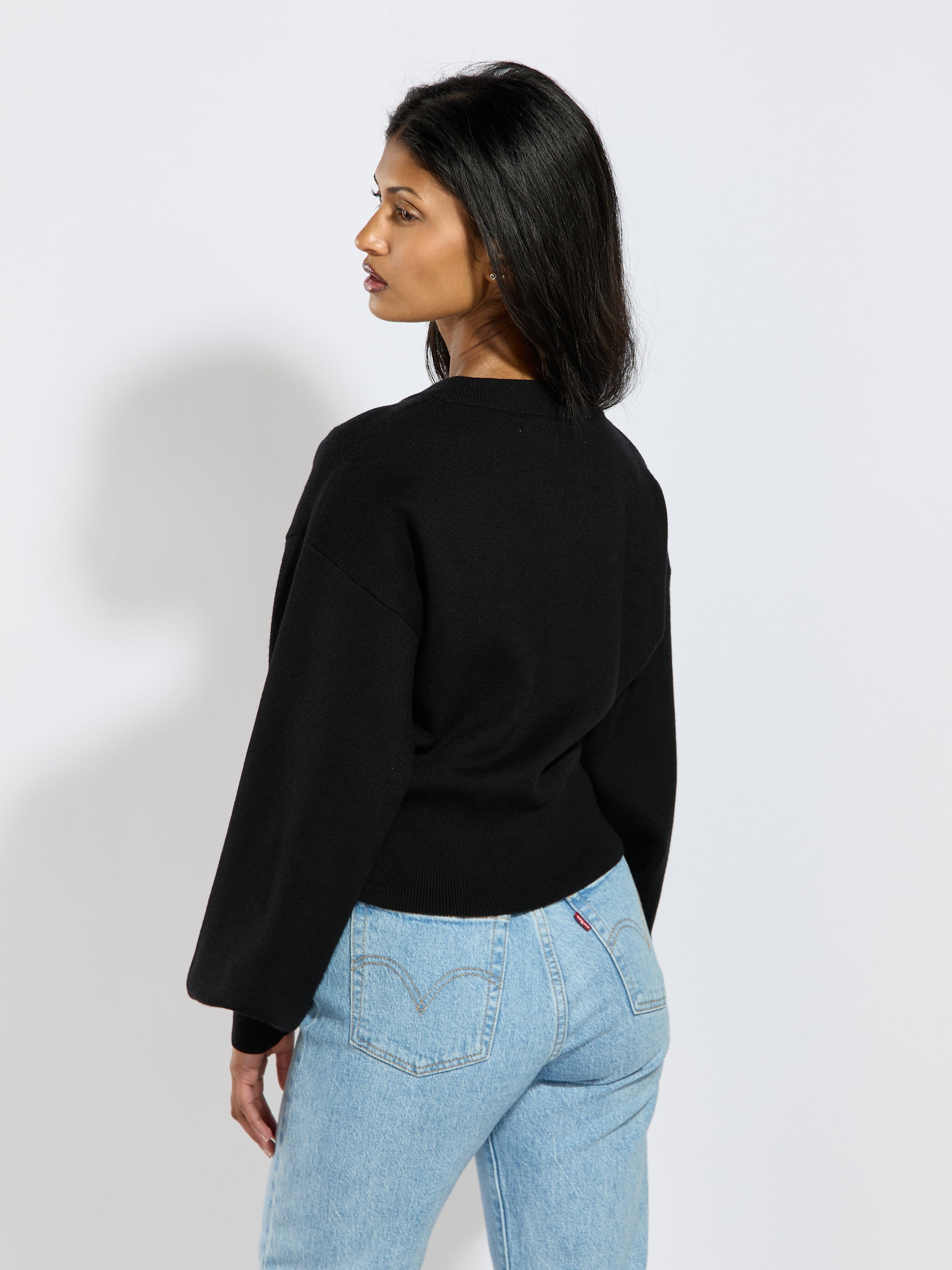 Archibald Silver Button Sweater
