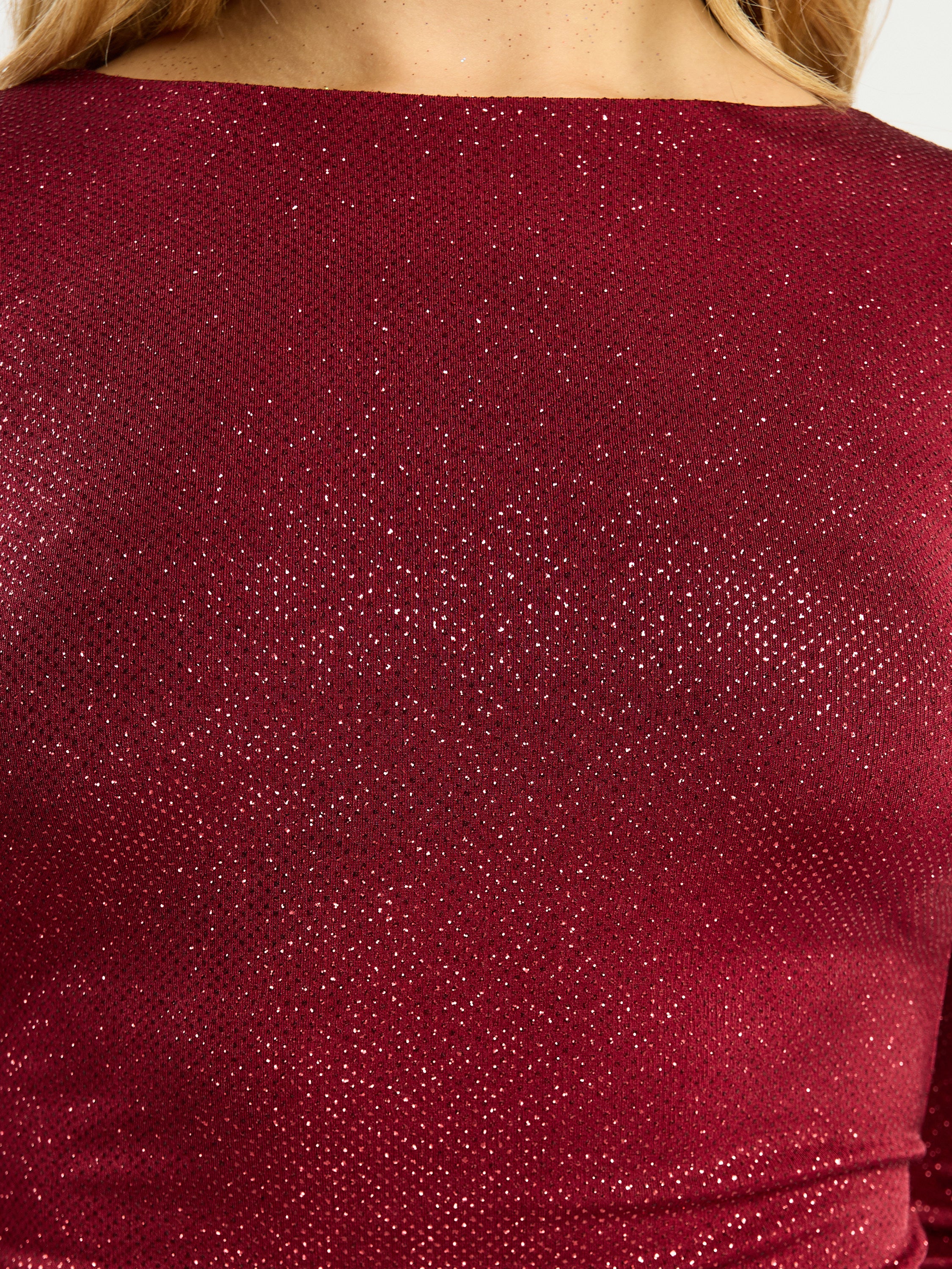 Minka Slinky Glitter Mini Dress