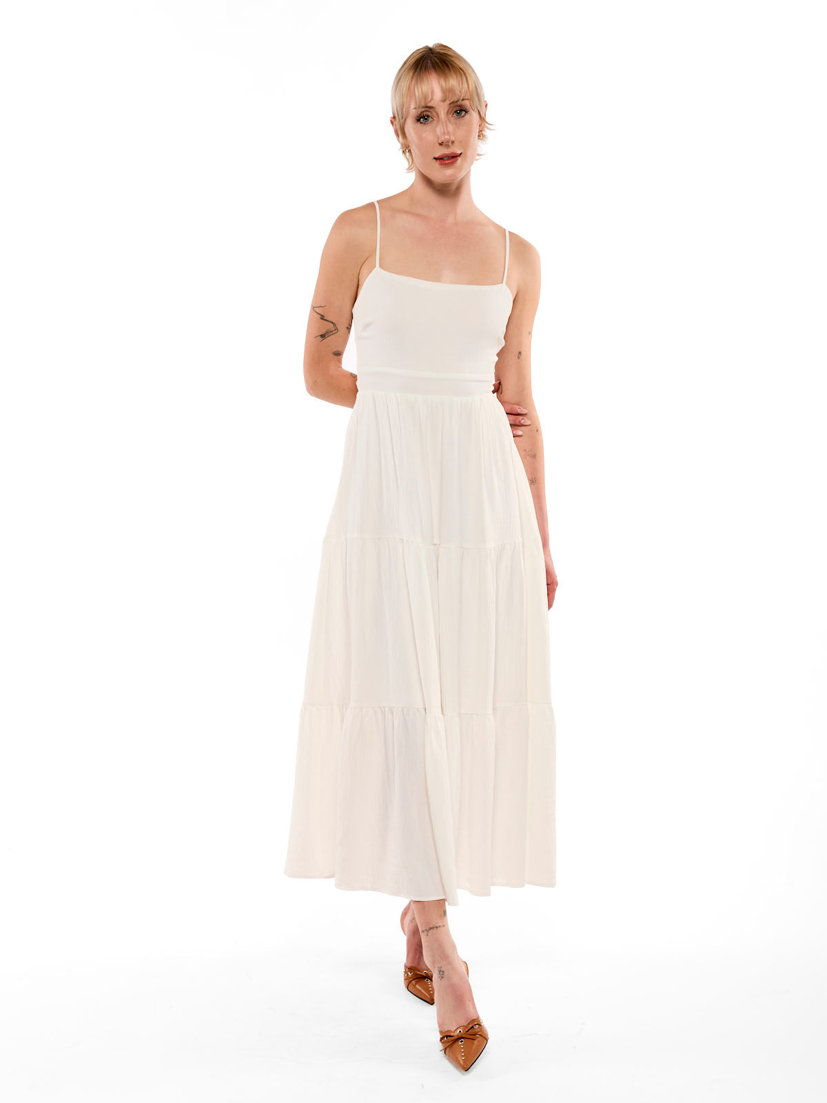 Debbie Tie Back Midi Dress