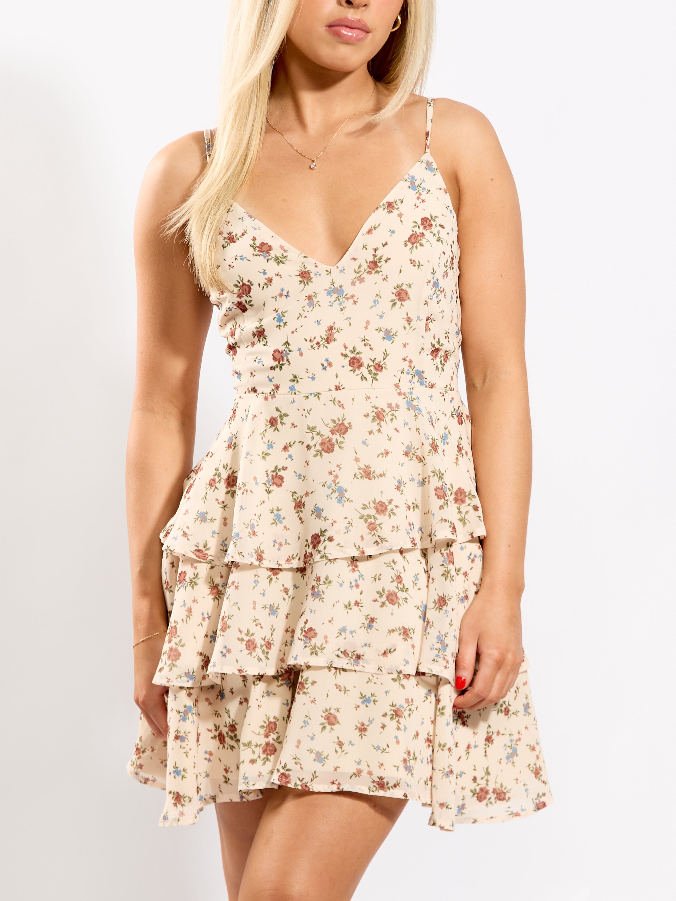 Deanie Ruffle Tie Back Dress