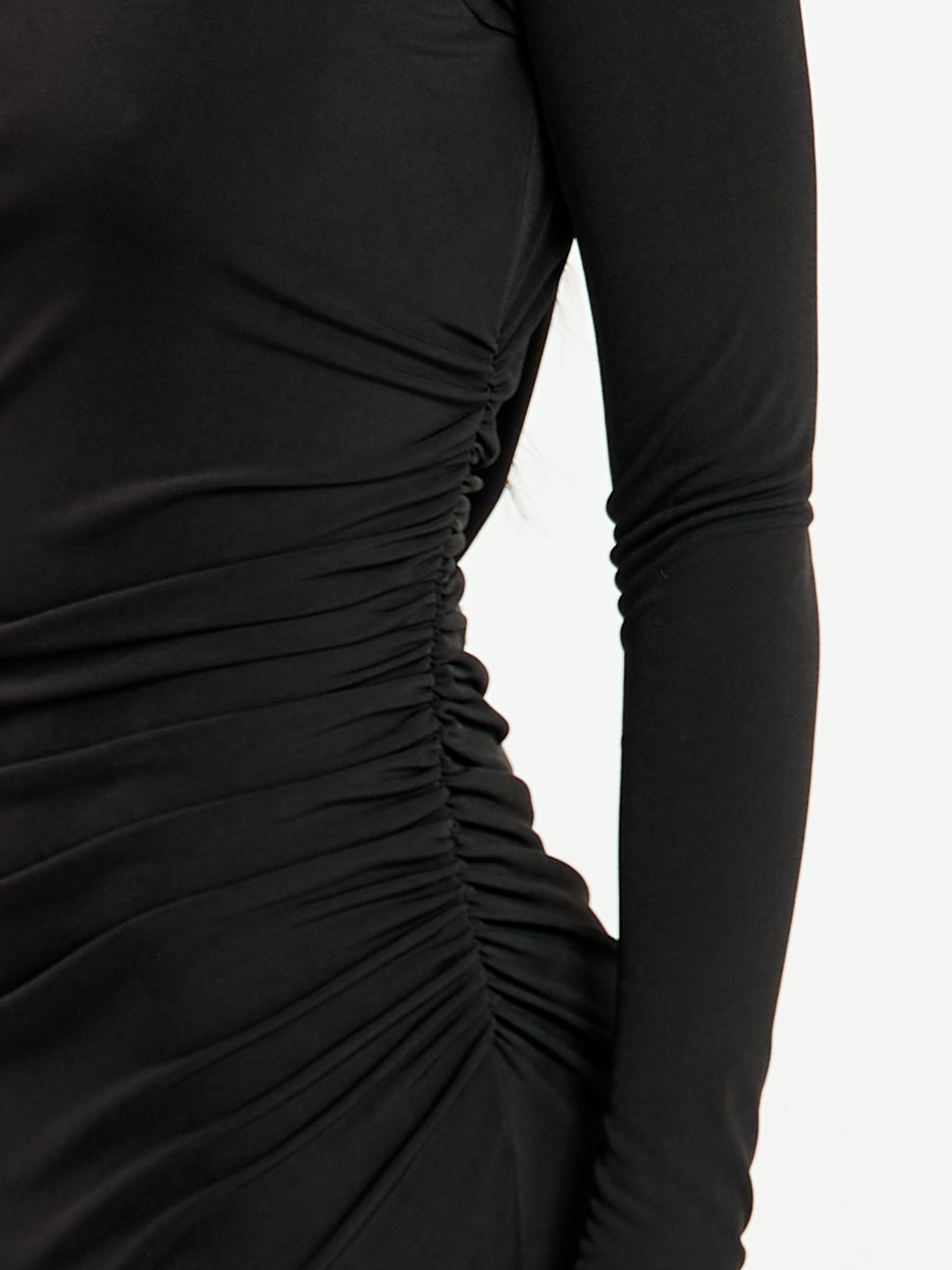 Noreen Long Sleeve Ruched Maxi Dress