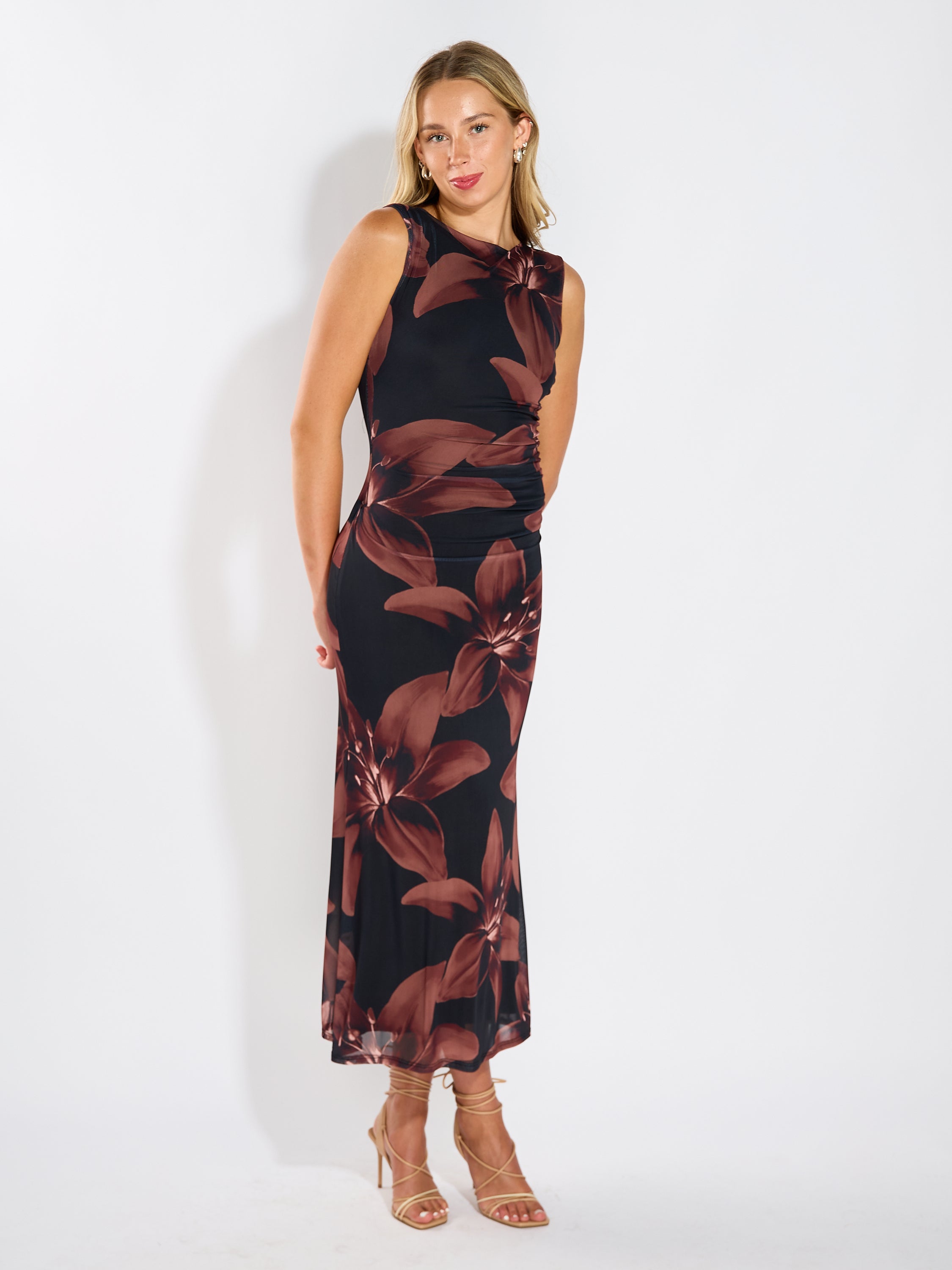 Claudia Mesh Sleeveless Dress
