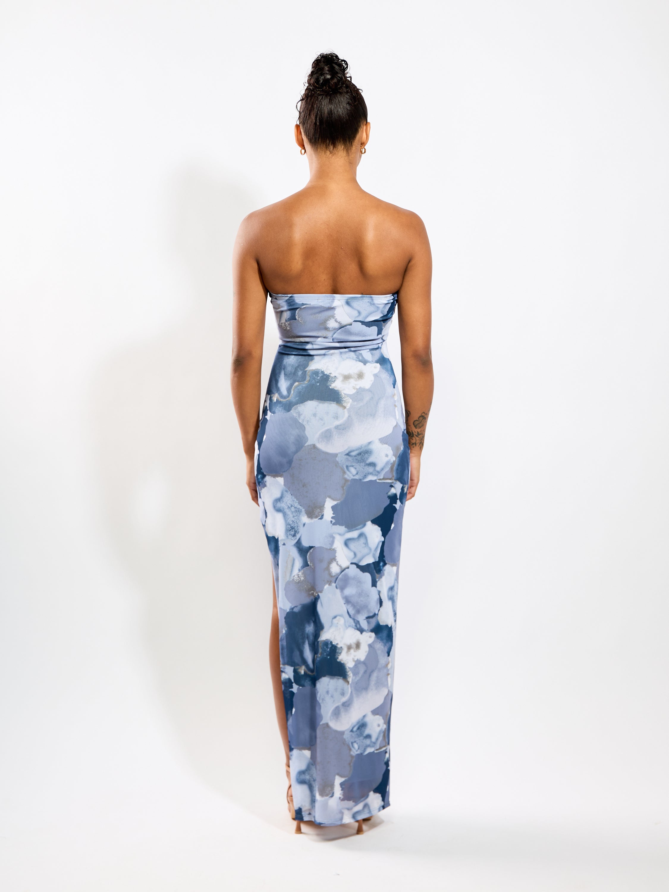 Lipa Strapless Mesh Long Dress