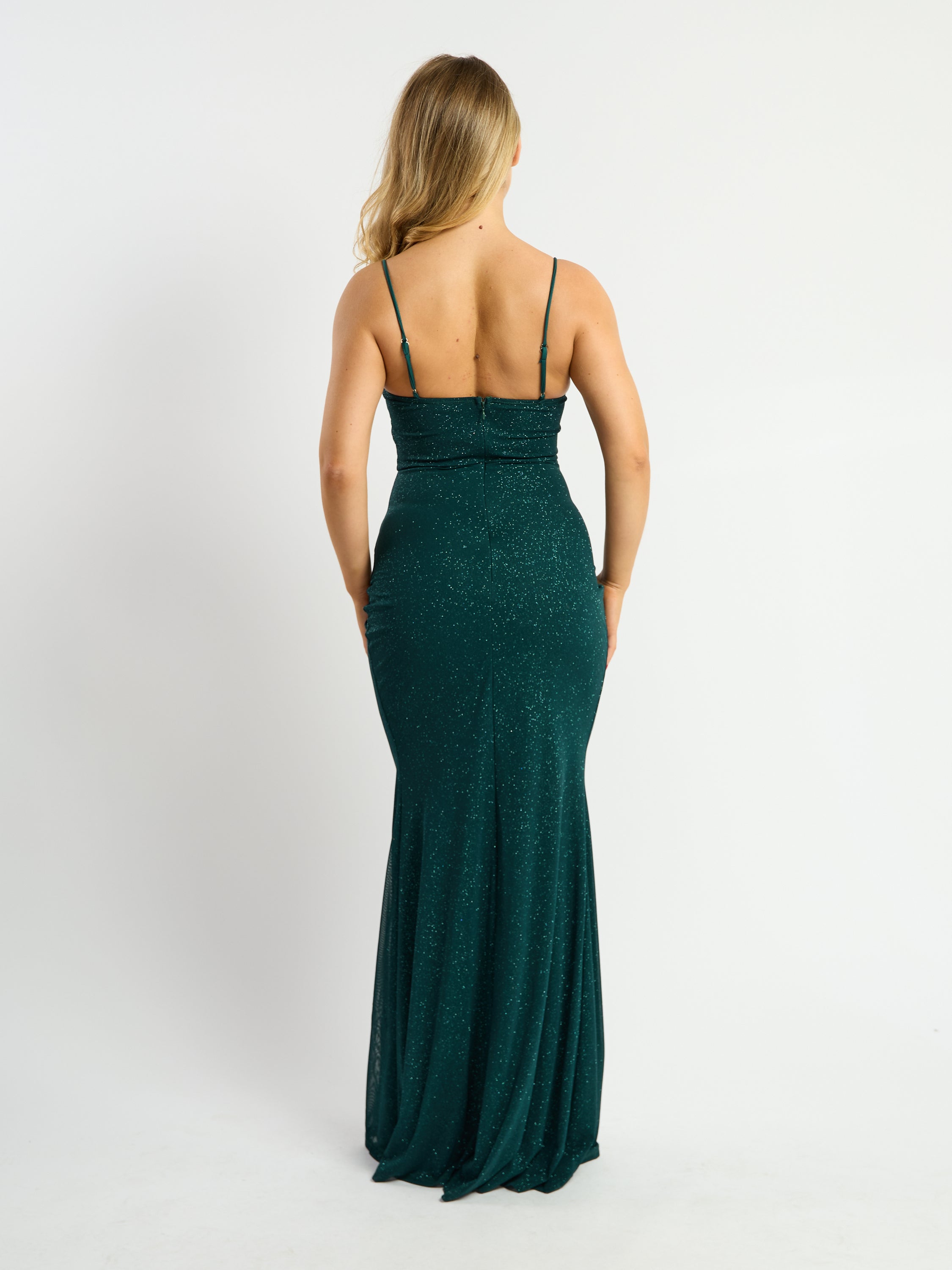 Romance Glitter Corset Maxi Dress