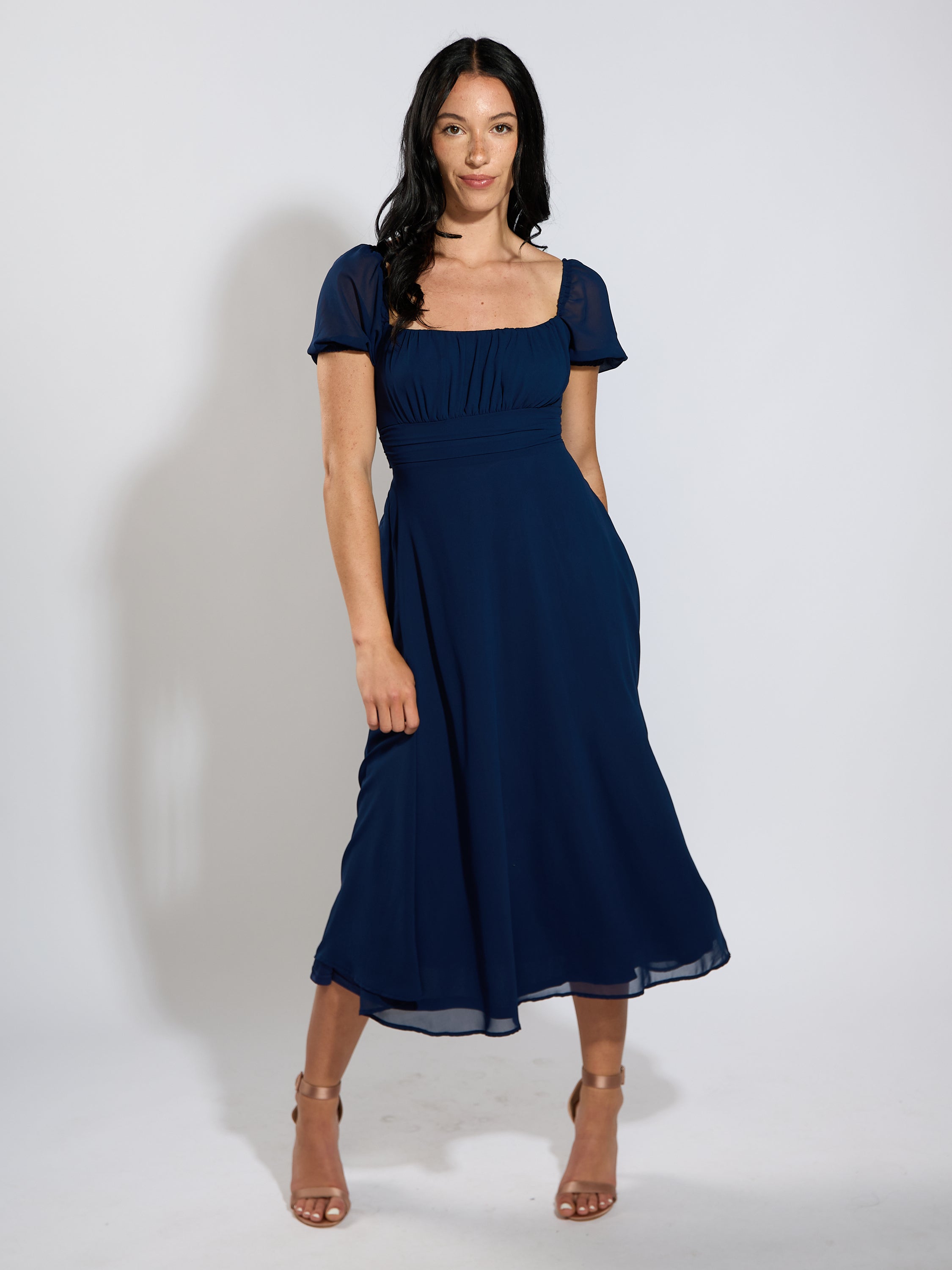 Sofia Chiffon Midi Dress