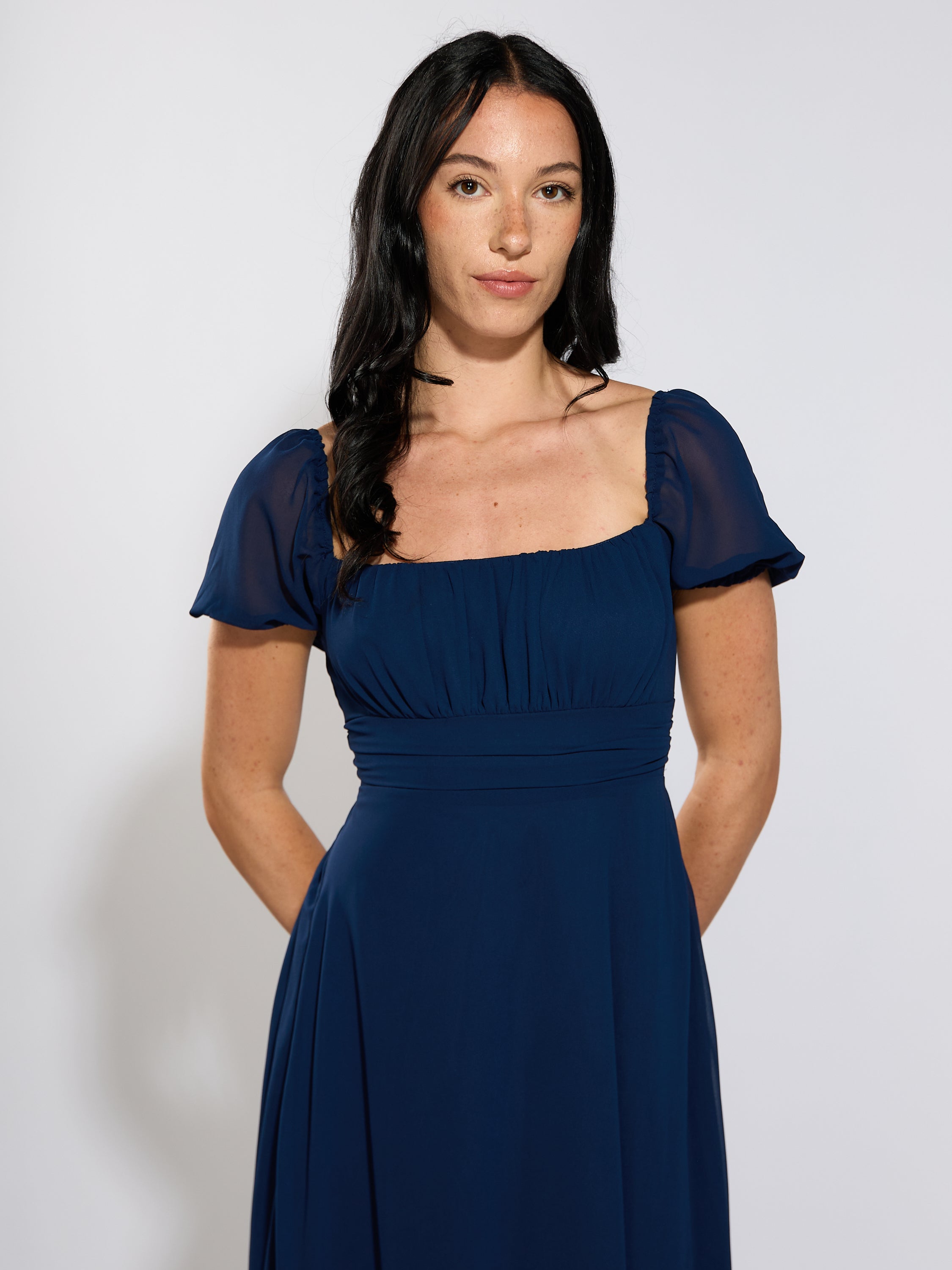 Sofia Chiffon Midi Dress