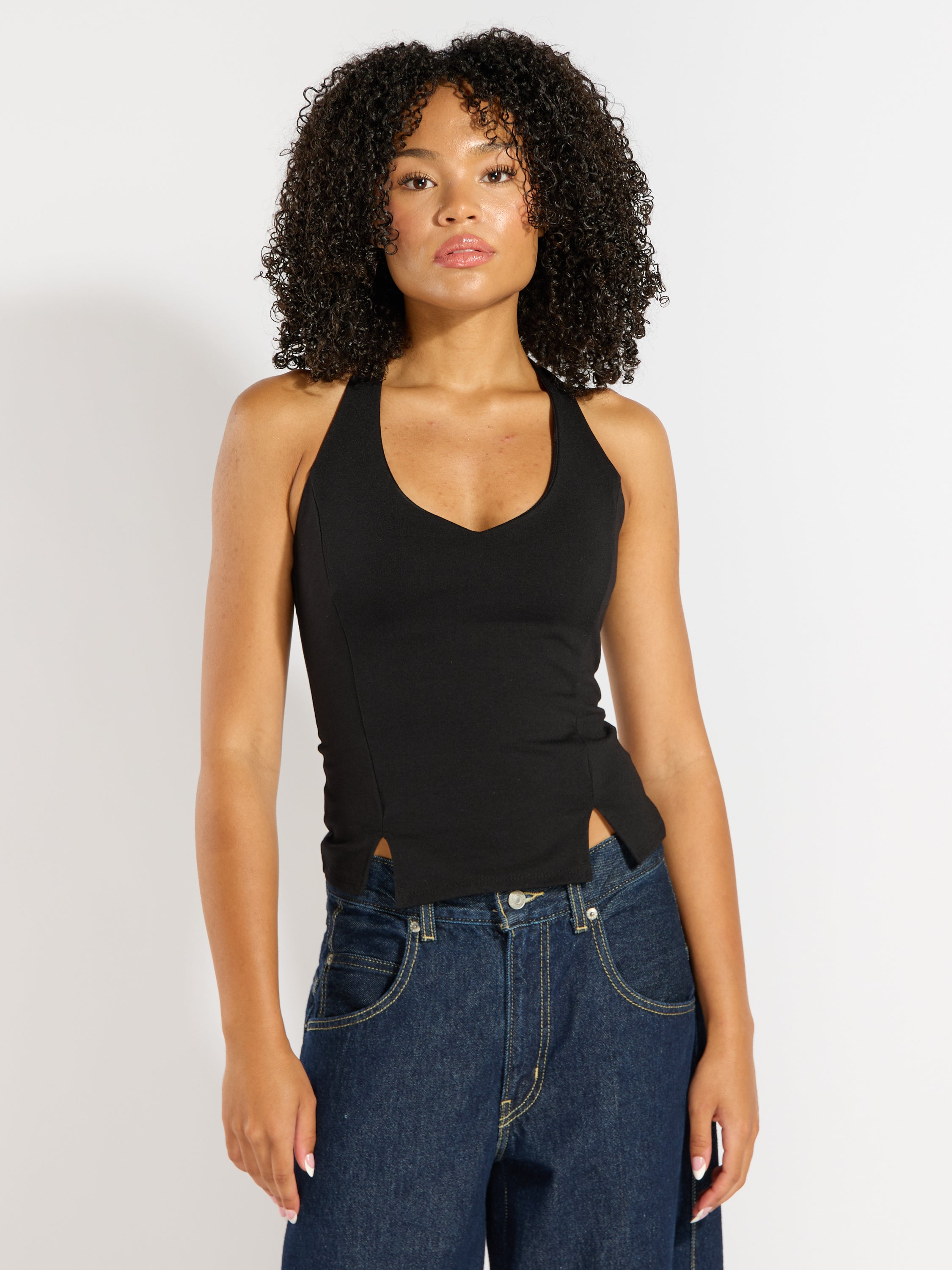 Calla Halter Ponte Top