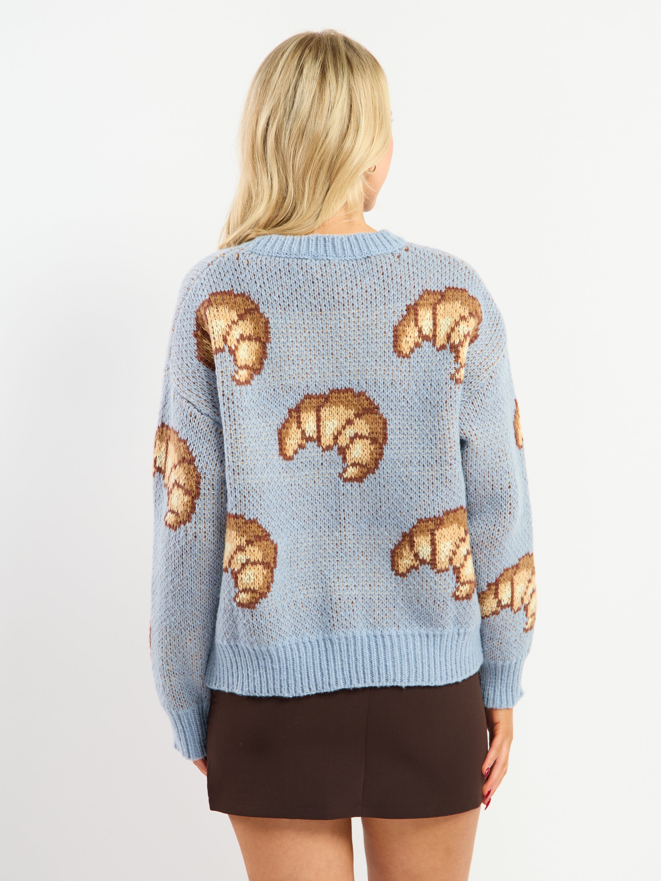 Croissant Oversized Crew Sweater