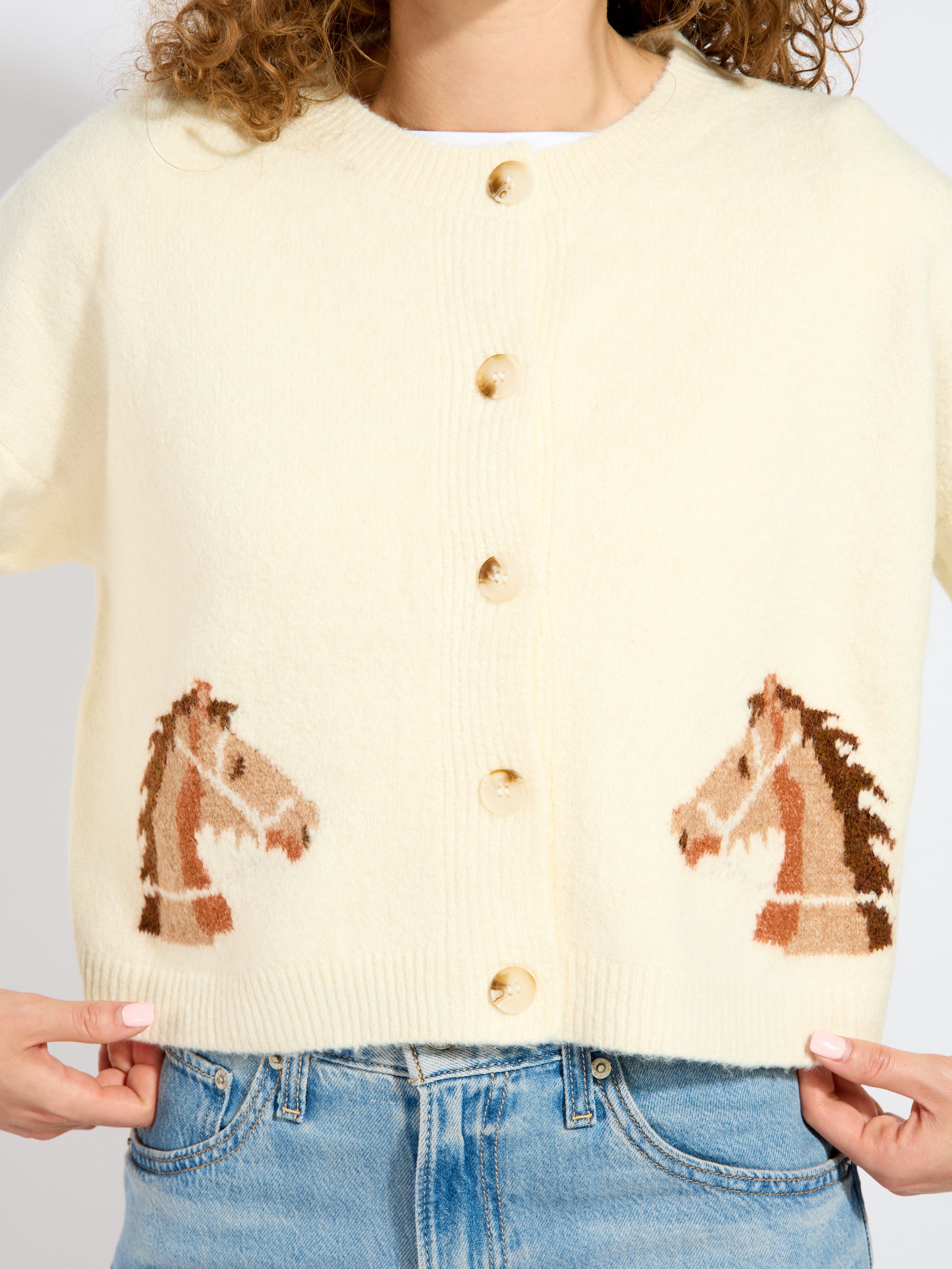 Horses Knit Cardigan