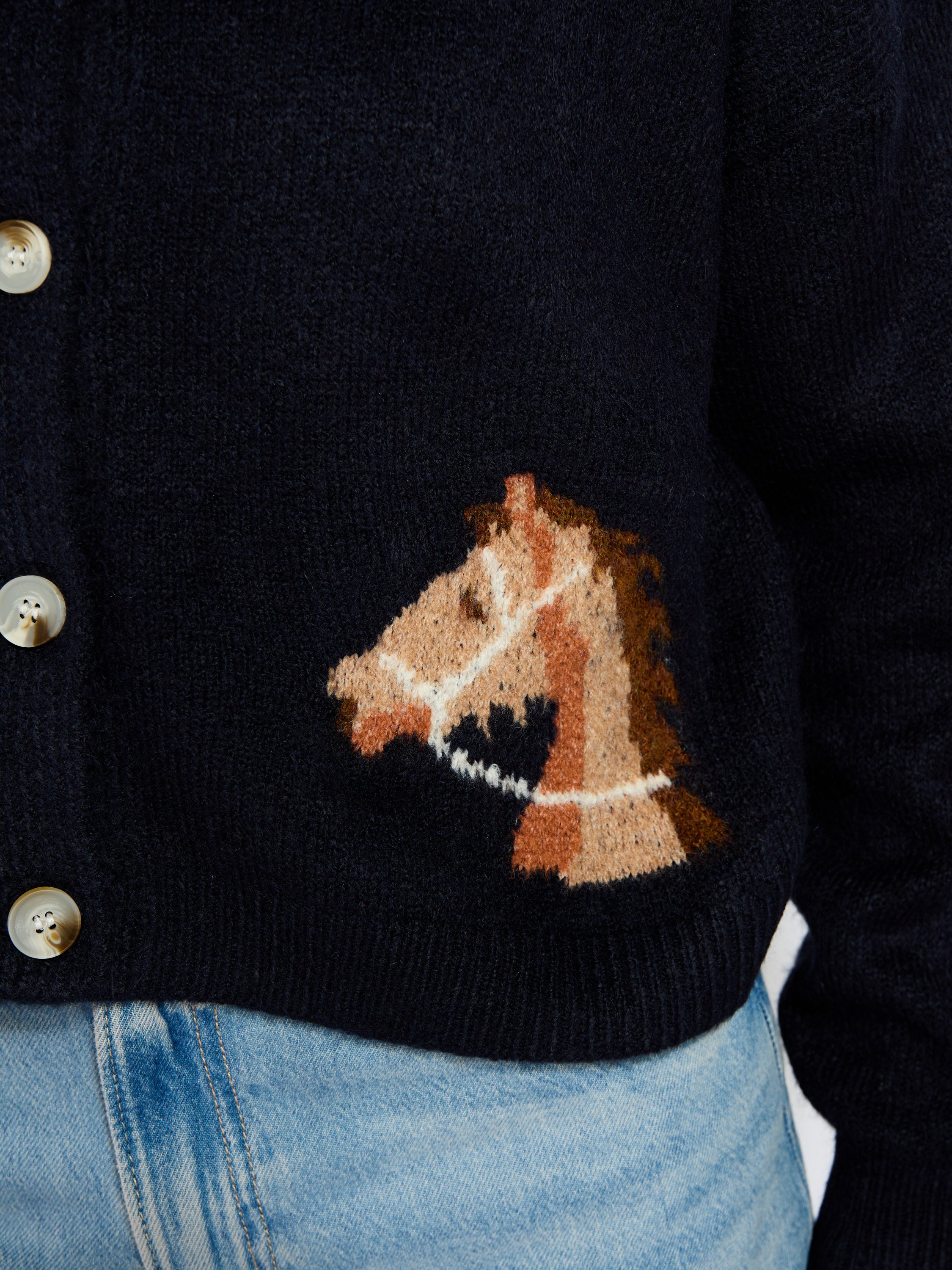 Horses Knit Cardigan