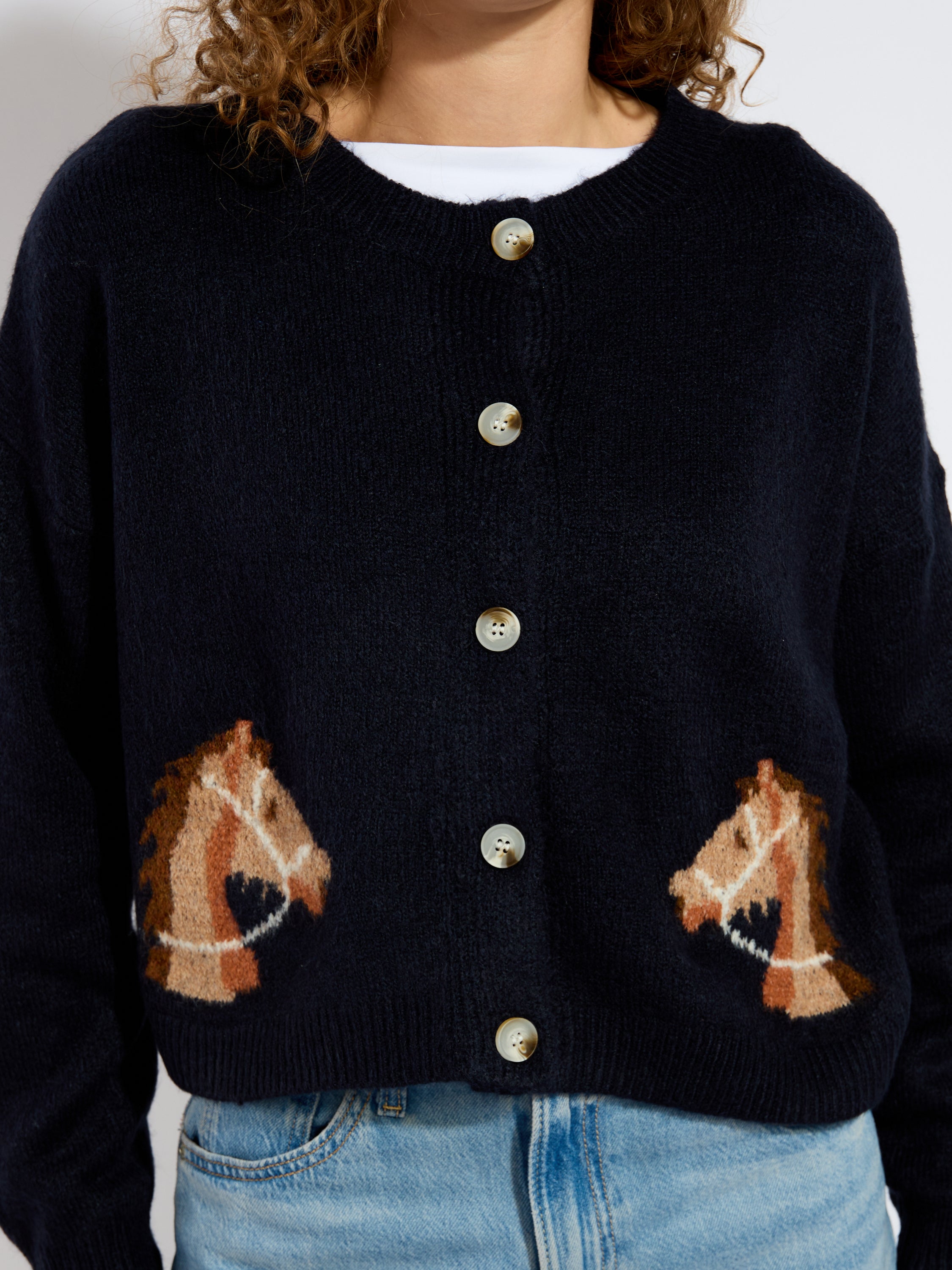 Horses Knit Cardigan
