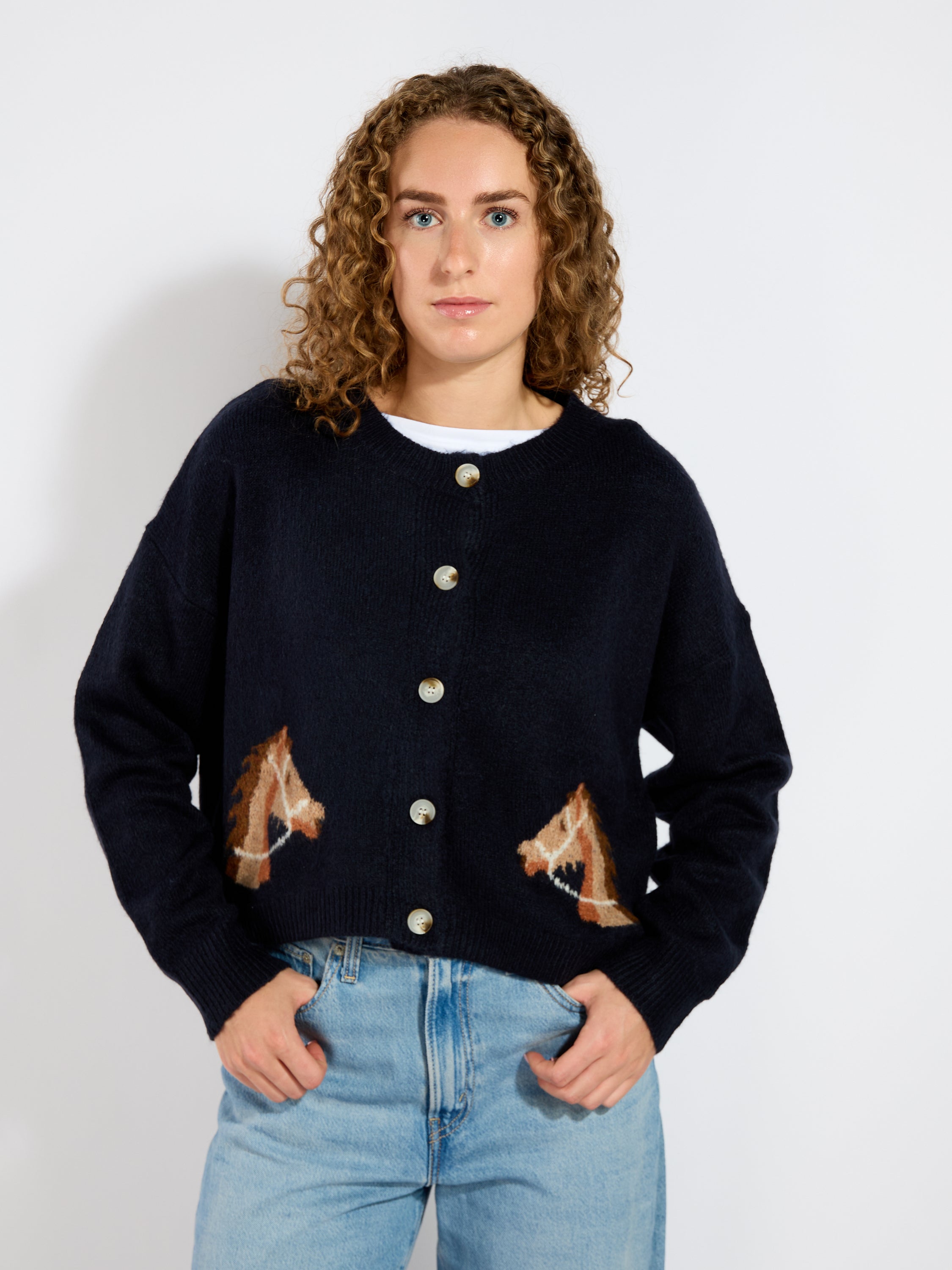 Horses Knit Cardigan