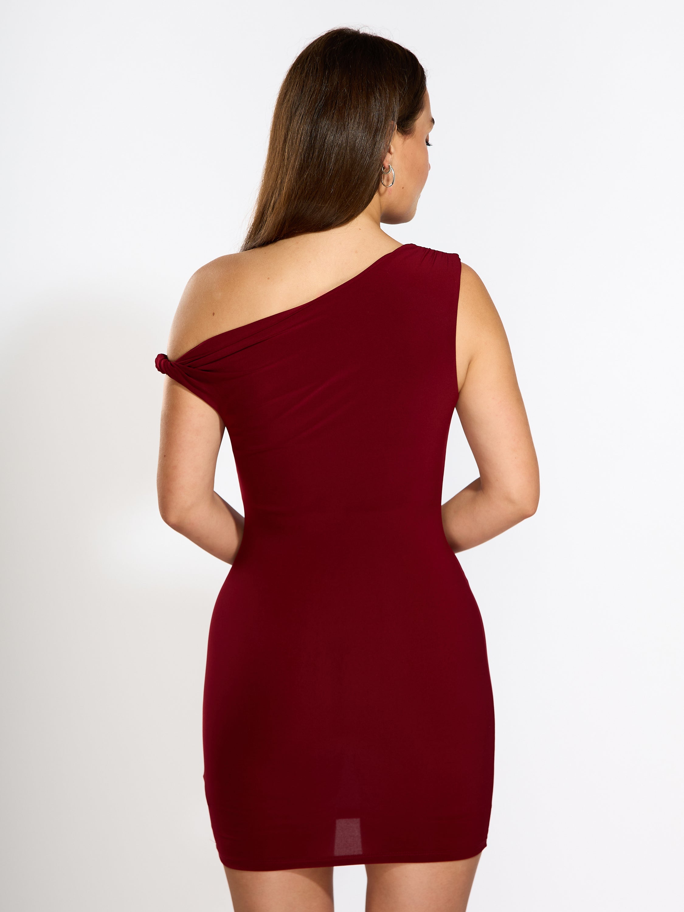 Veda Twist Shoulder Mini Dress