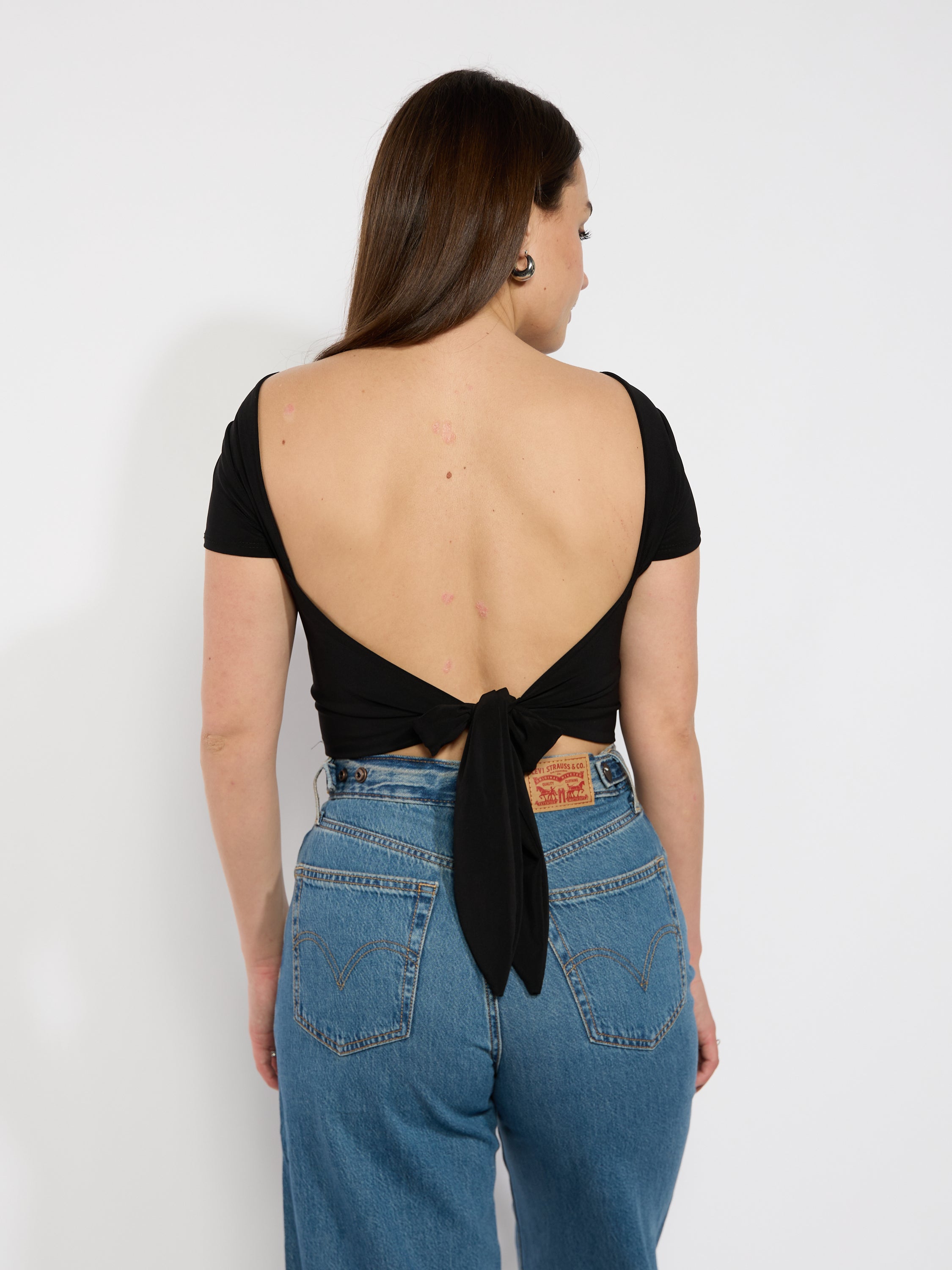 Arlo Open Back Tie Top