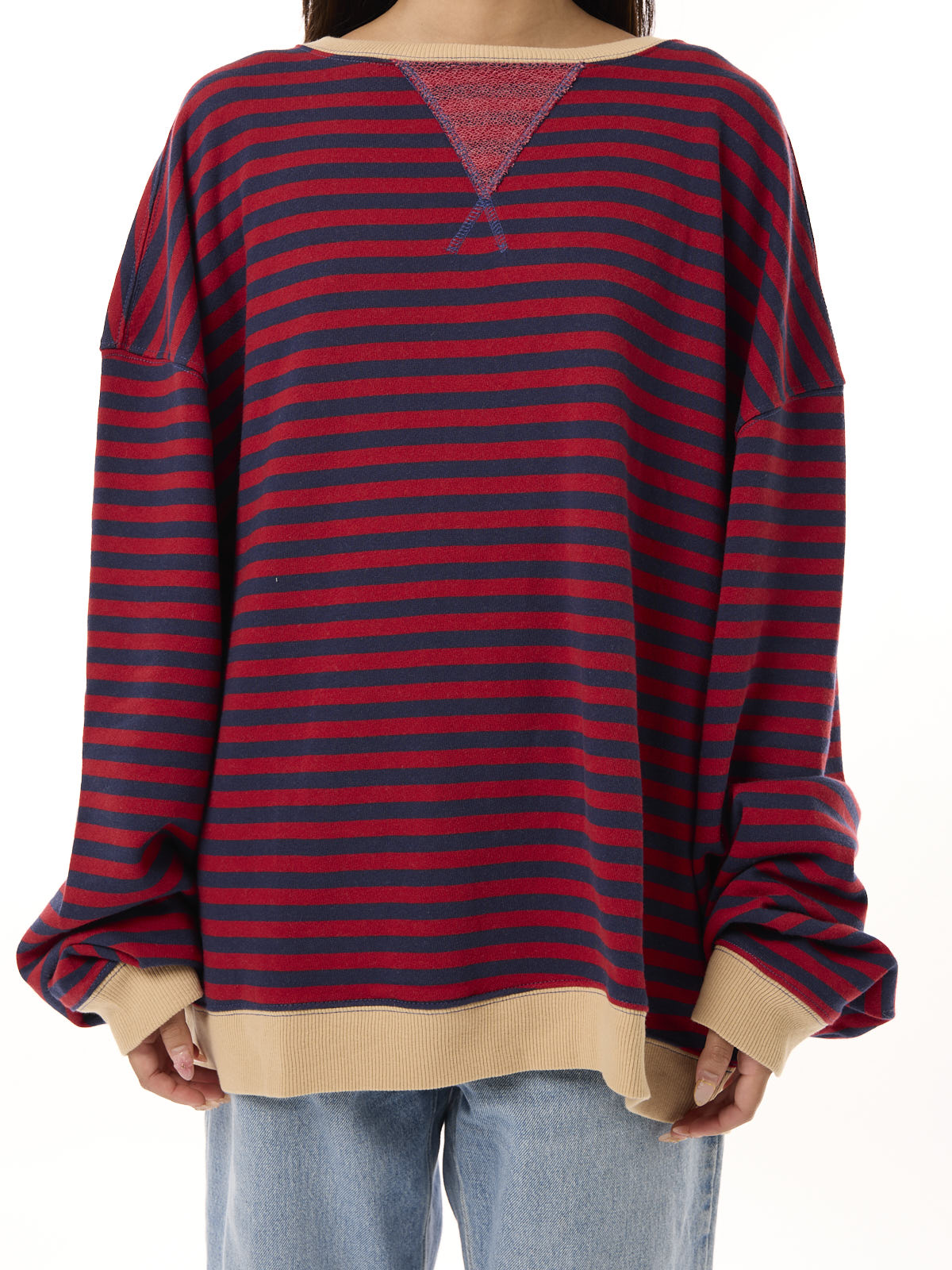 Free People Classic Striped Crew Sweater