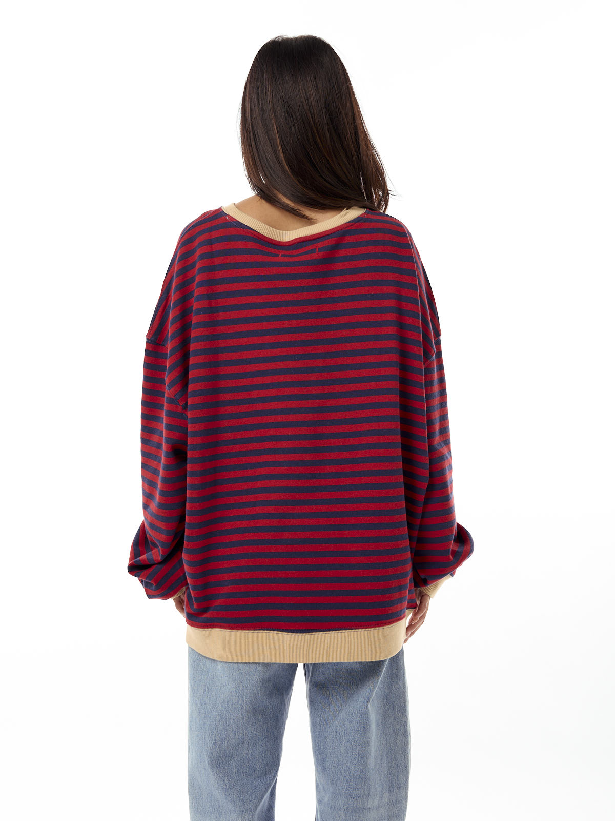 Free People Classic Striped Crew Sweater