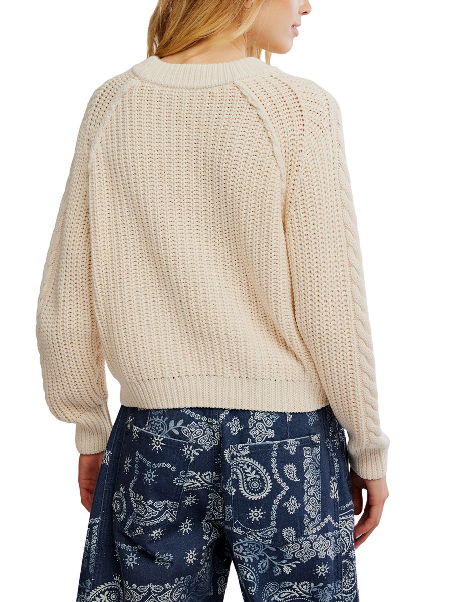 Free People Frankie Cable Sweater