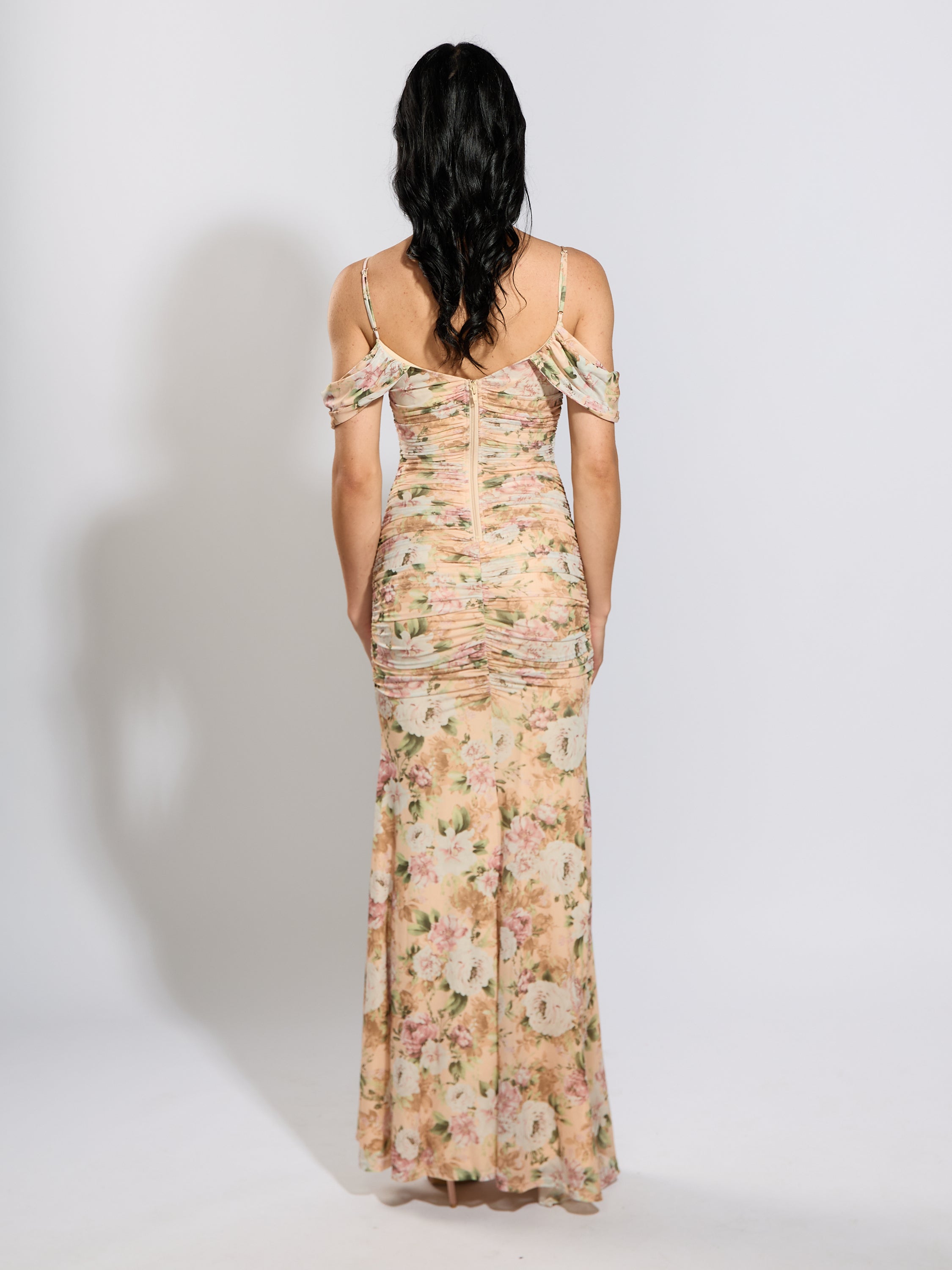 Grace Floral Mesh Maxi Dress