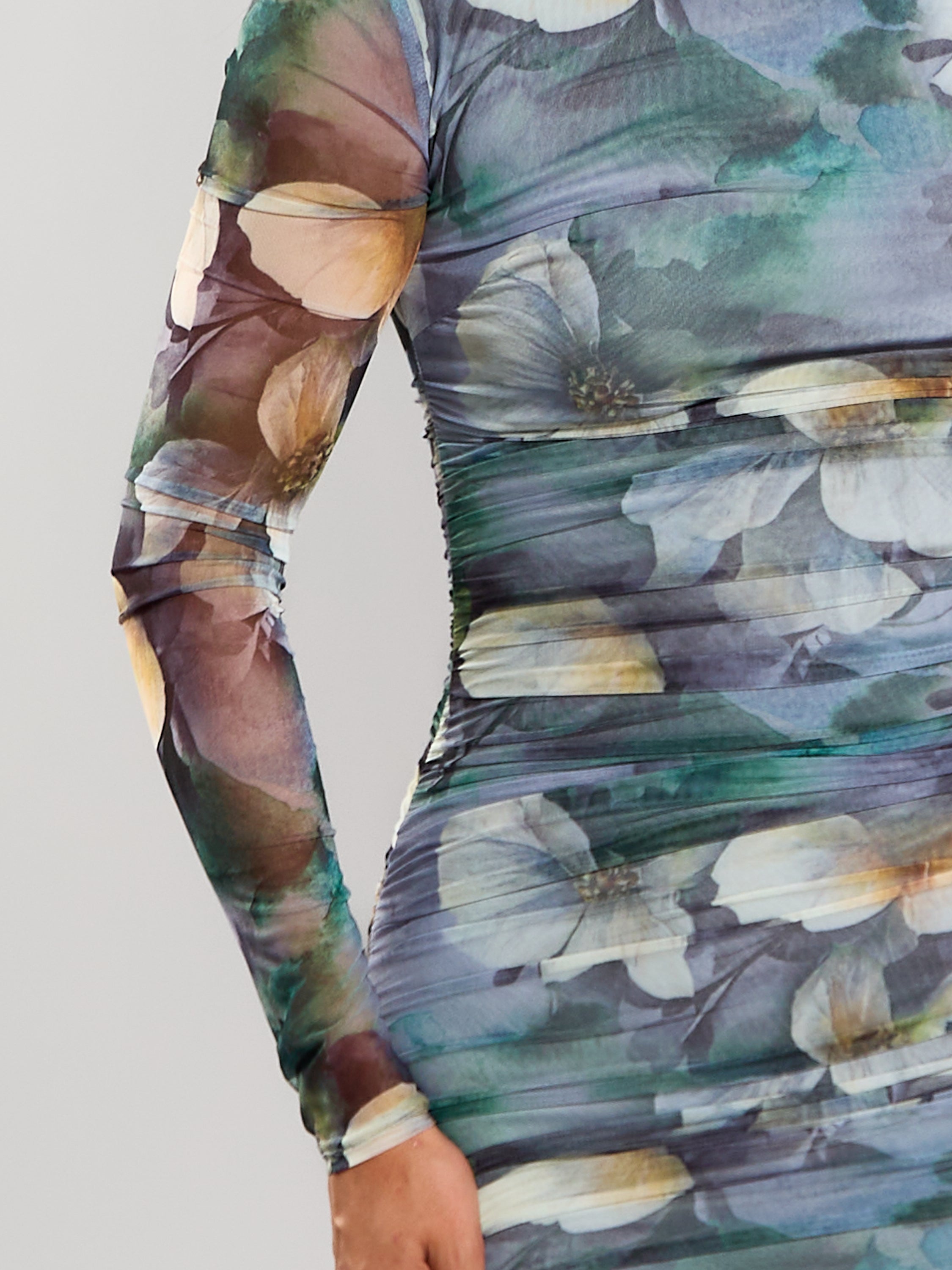 Karma Floral Mesh Dress