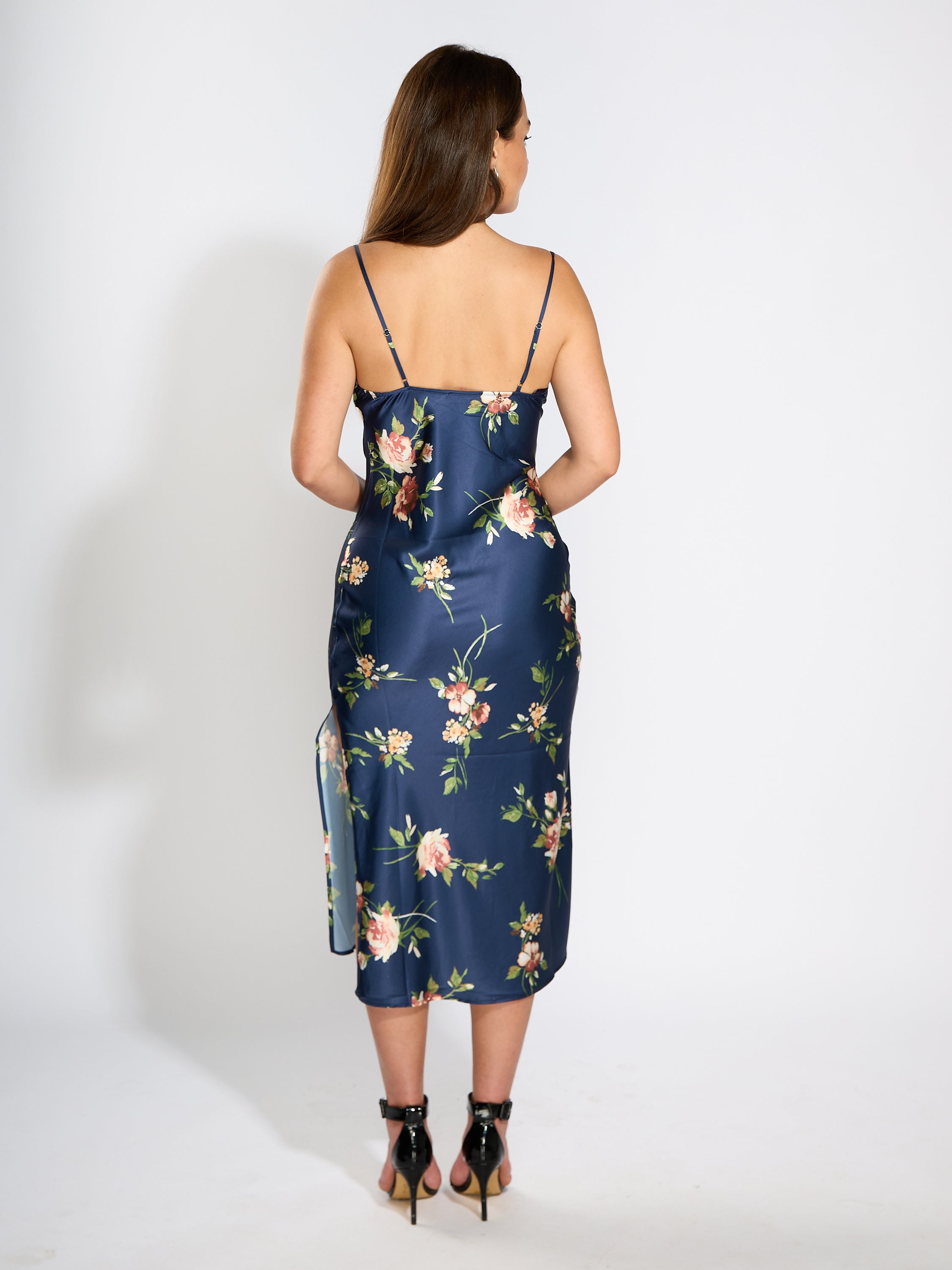 Delilah Navy Floral Dress