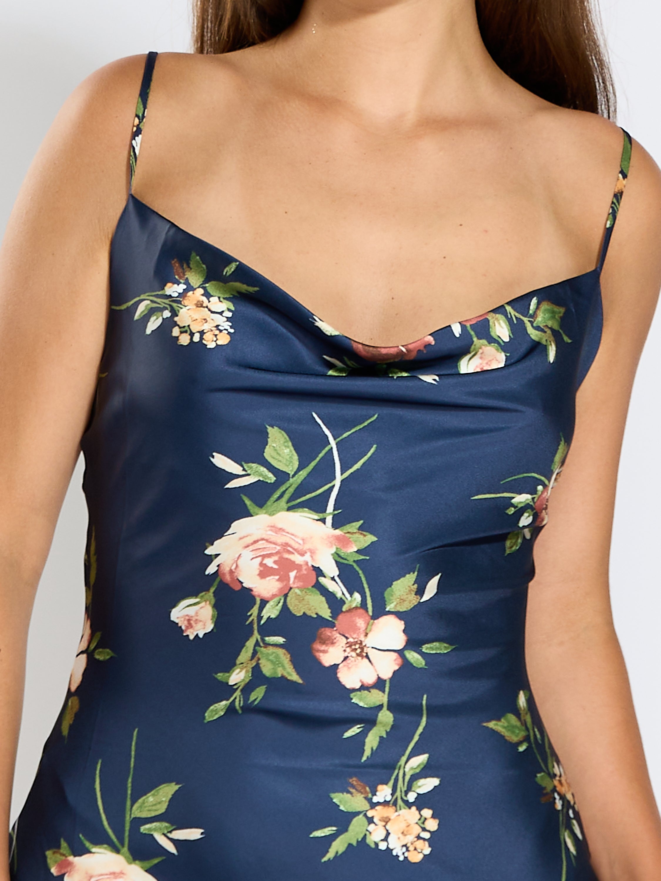 Delilah Navy Floral Dress