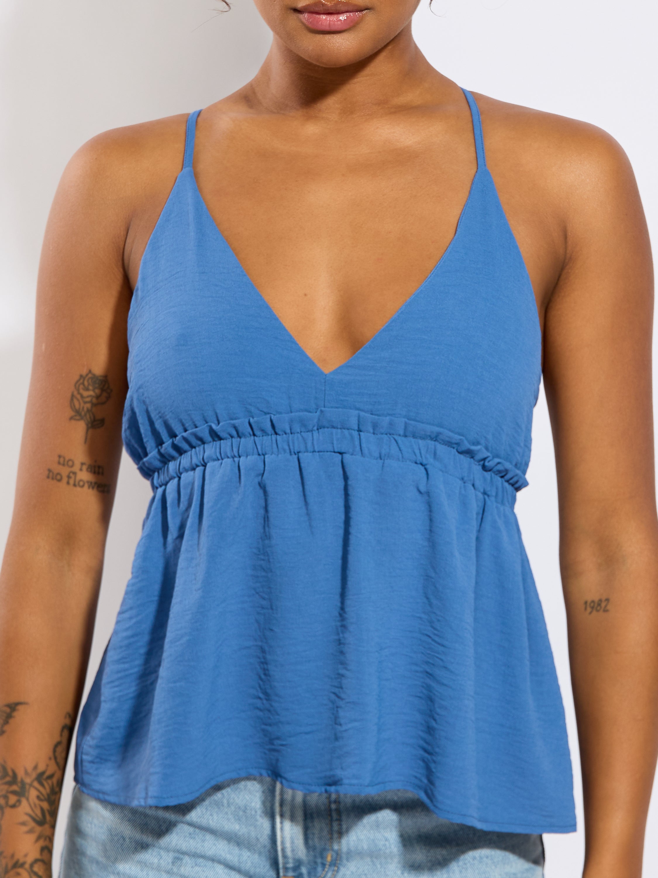 Peplum V-Neck Blouse