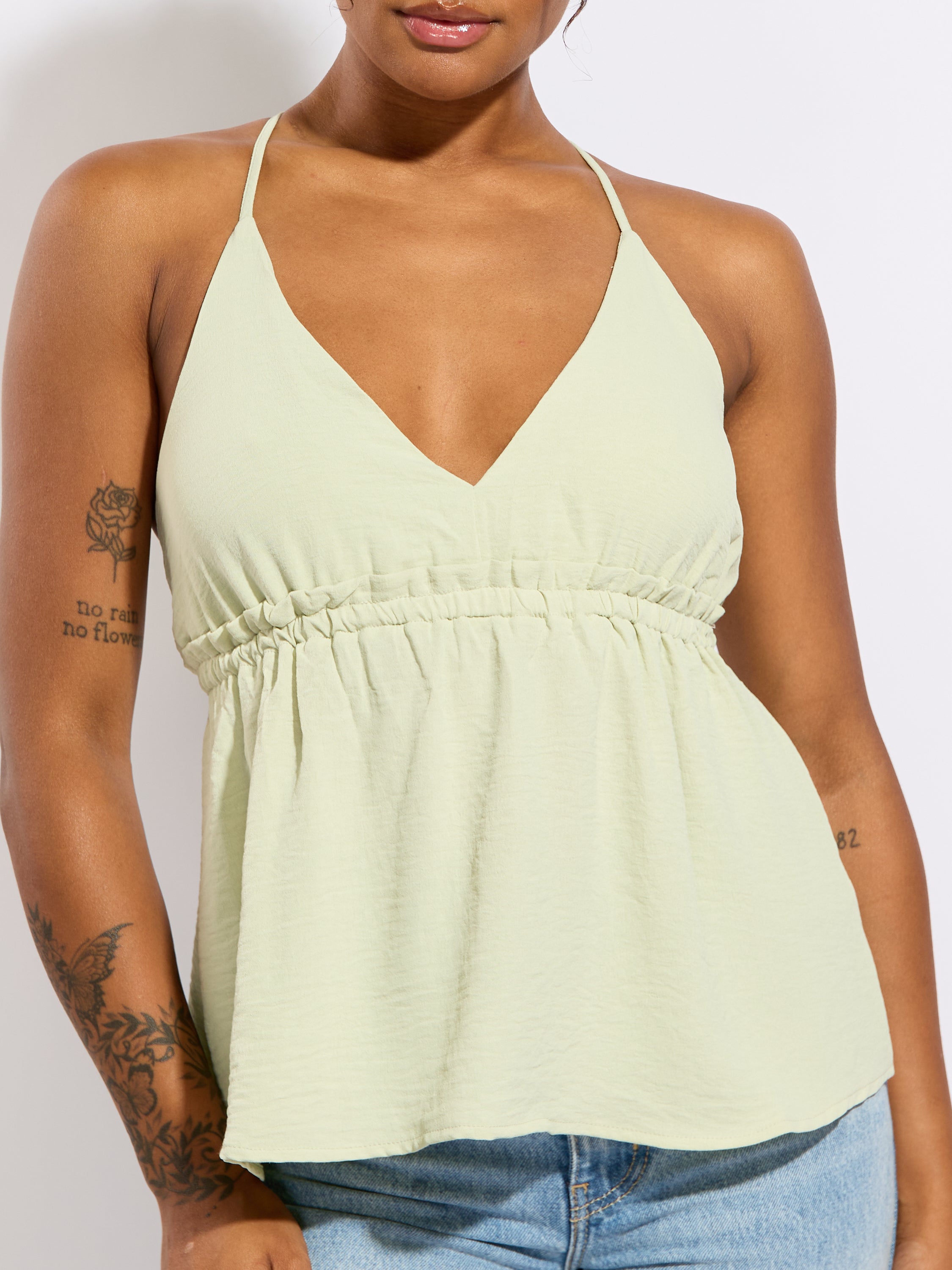 Peplum V-Neck Blouse