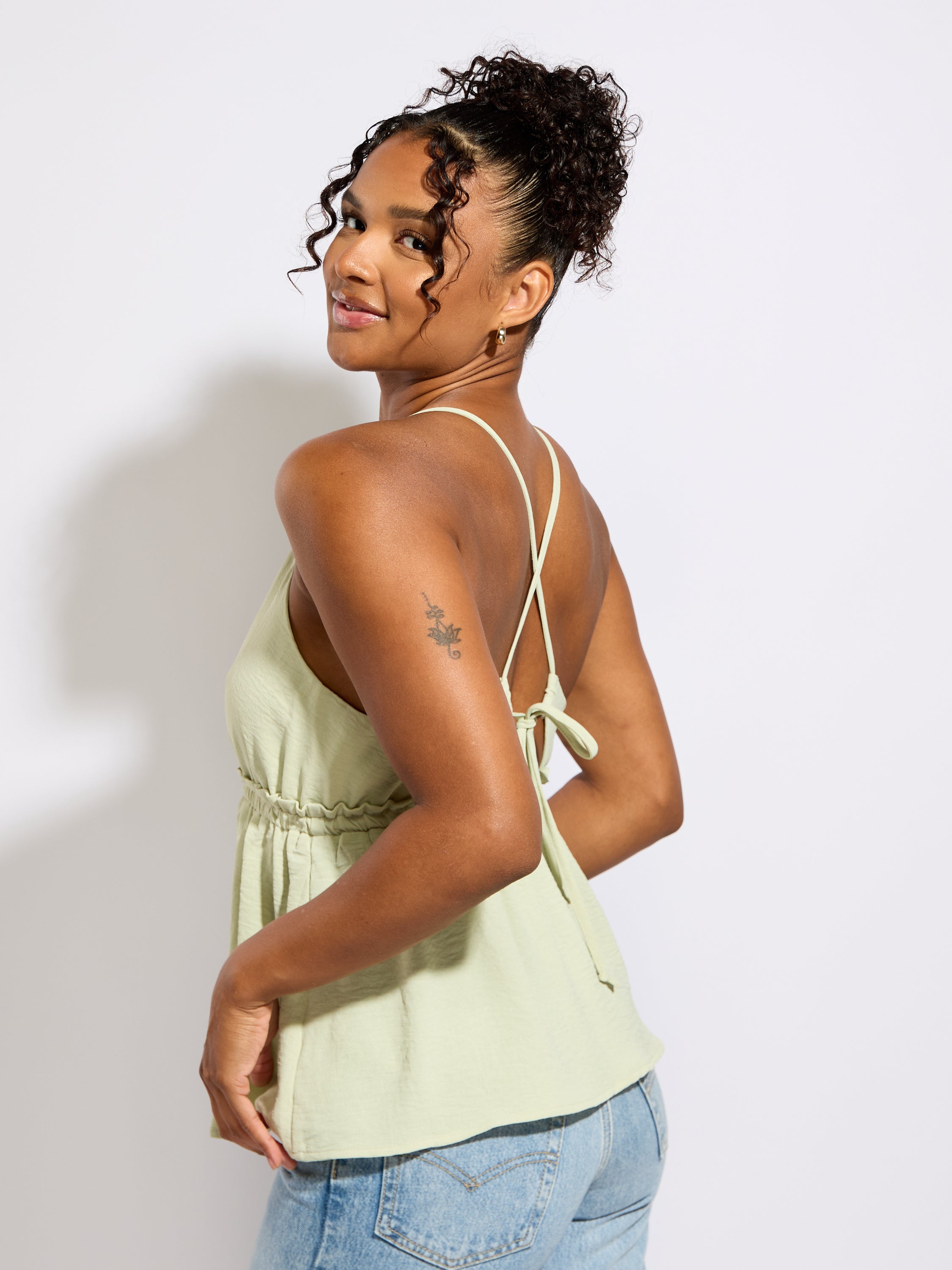 Peplum V-Neck Blouse