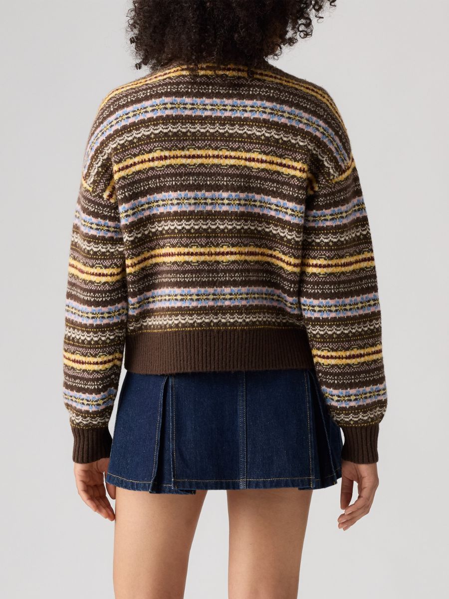 Levi's Charlotte Wool Blend Brown Cardigan