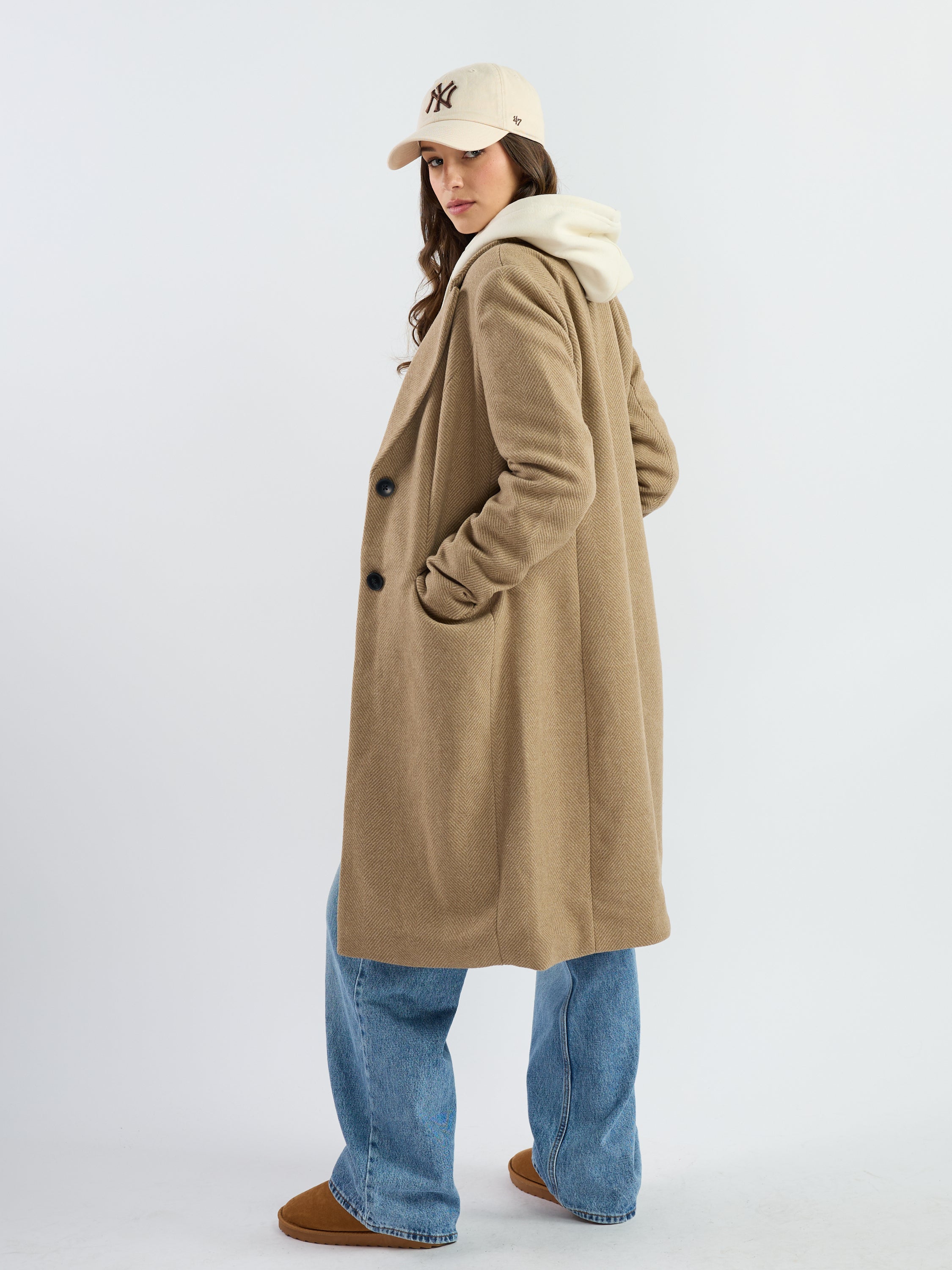 Vero Moda Blaza Herringbone-Long Coat