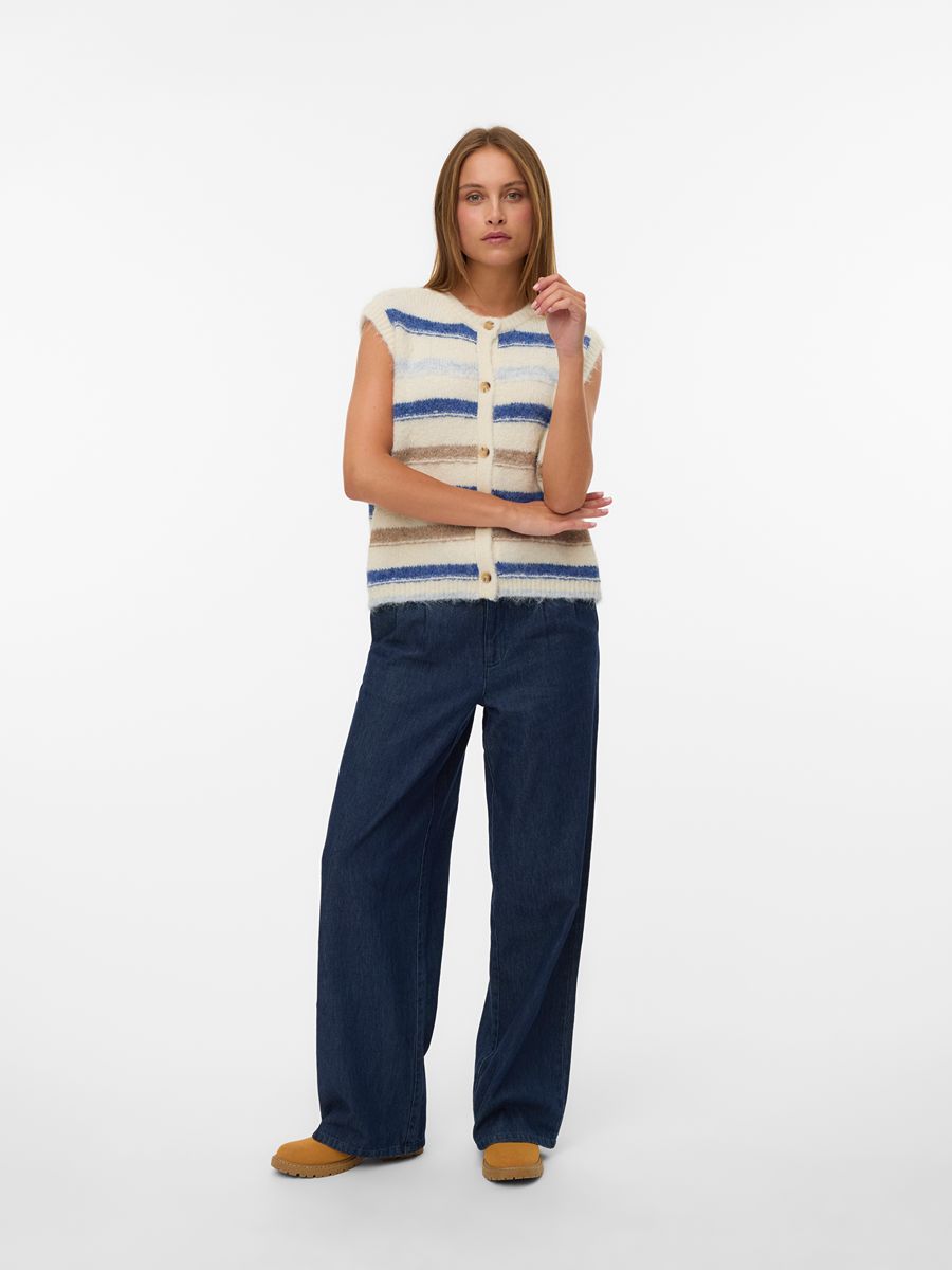 Vero Moda Kira O-Neck Striped Vest
