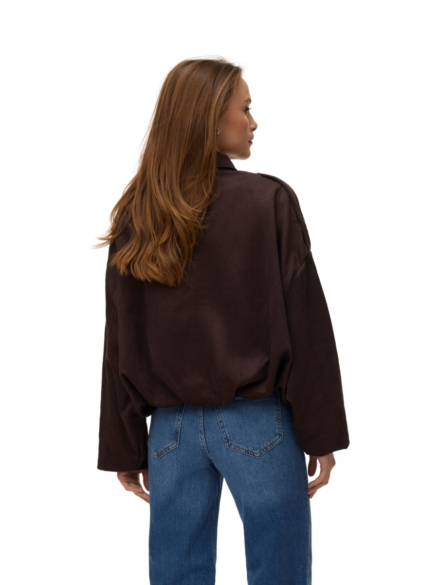 Vero Moda Hazel Faux Suede Bomber Jacket