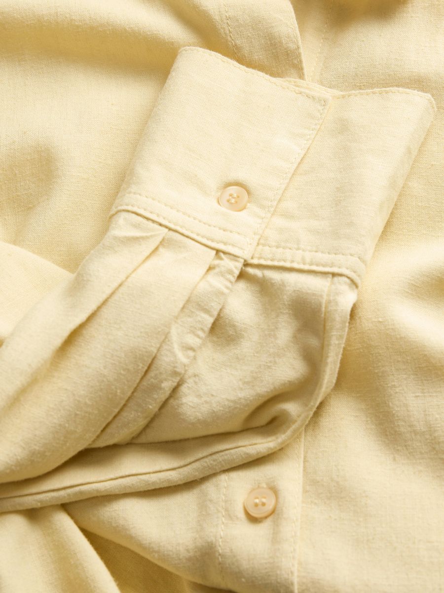 Almira Linen Blend Long Sleeve Shirt