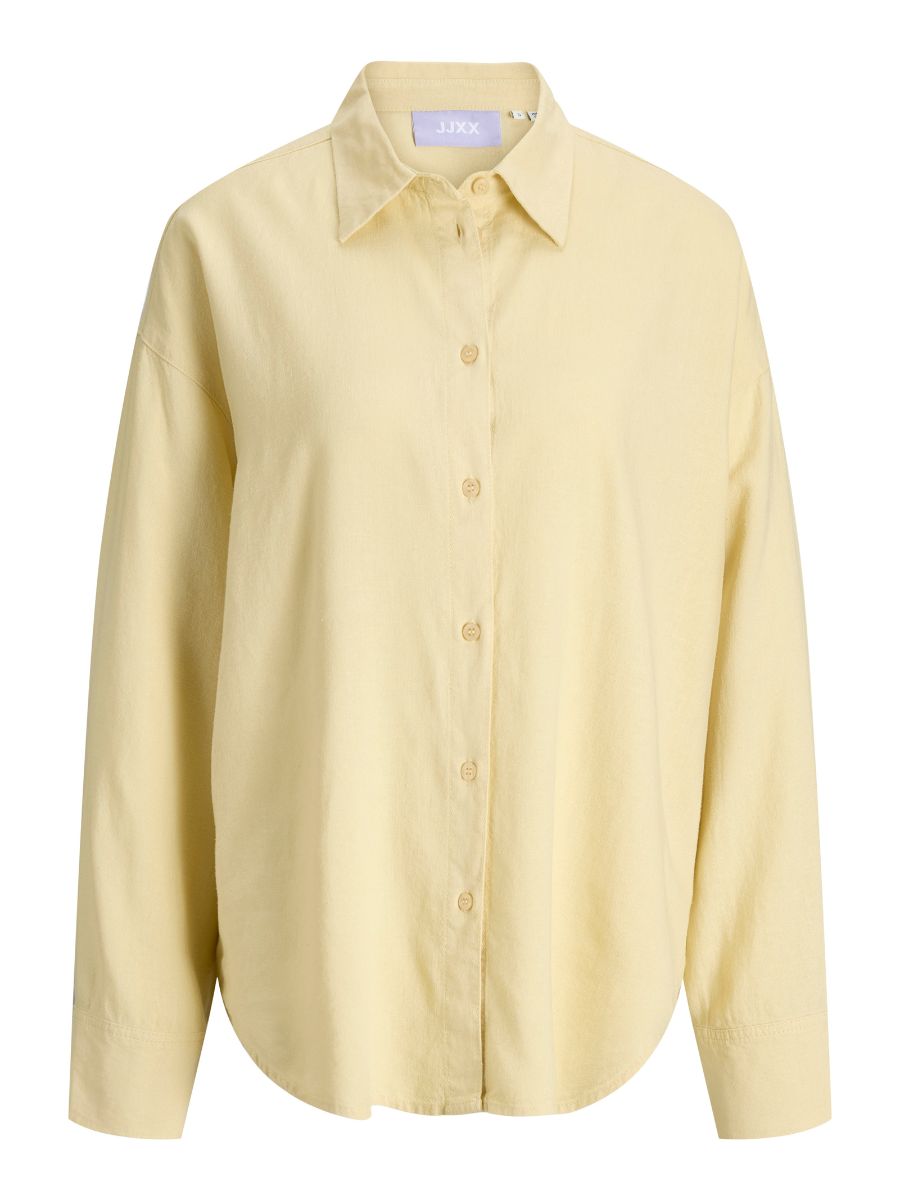Almira Linen Blend Long Sleeve Shirt