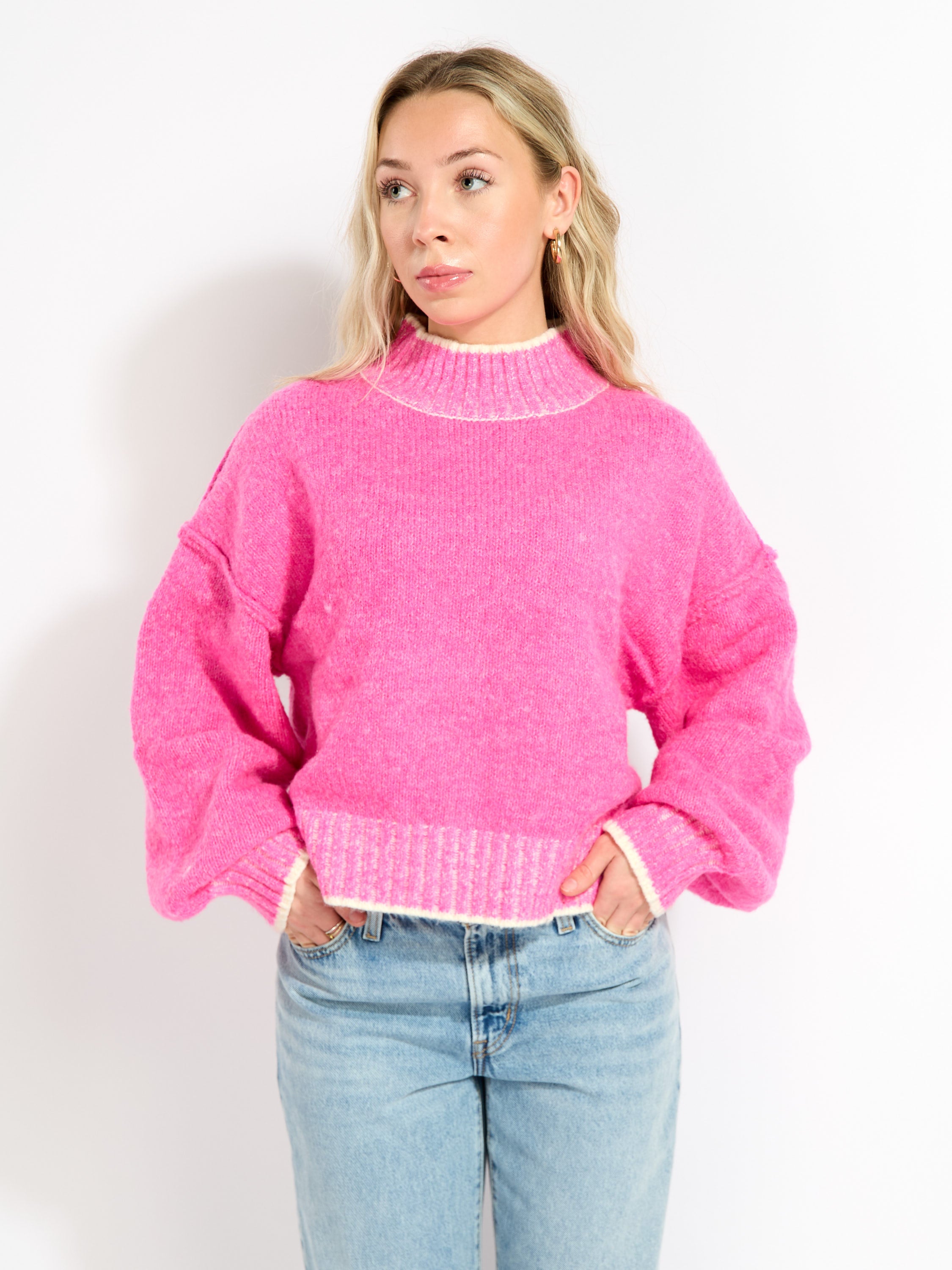 Vivien Mock Neck Top