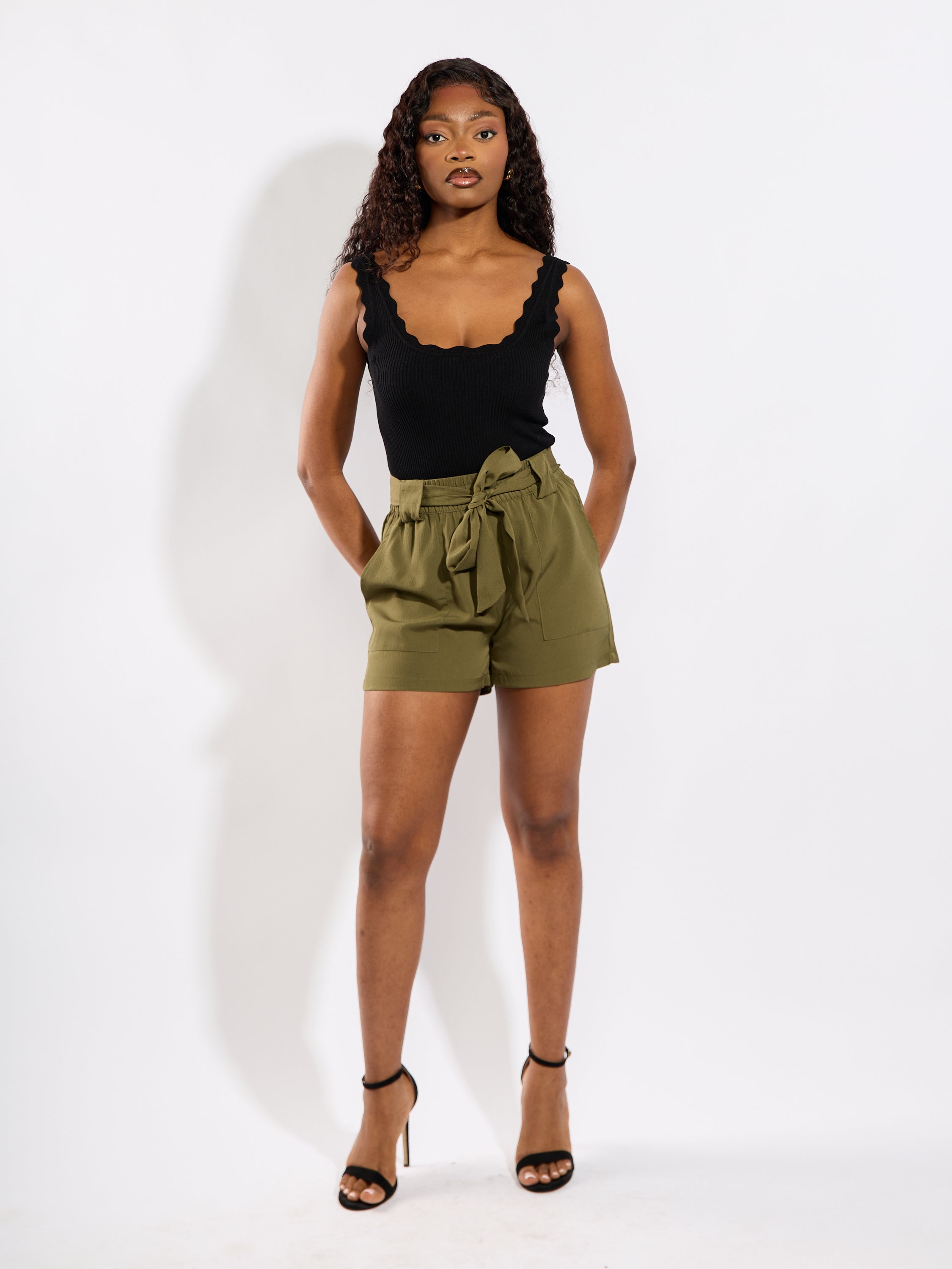 Nanna Scallop Edge Knit Top