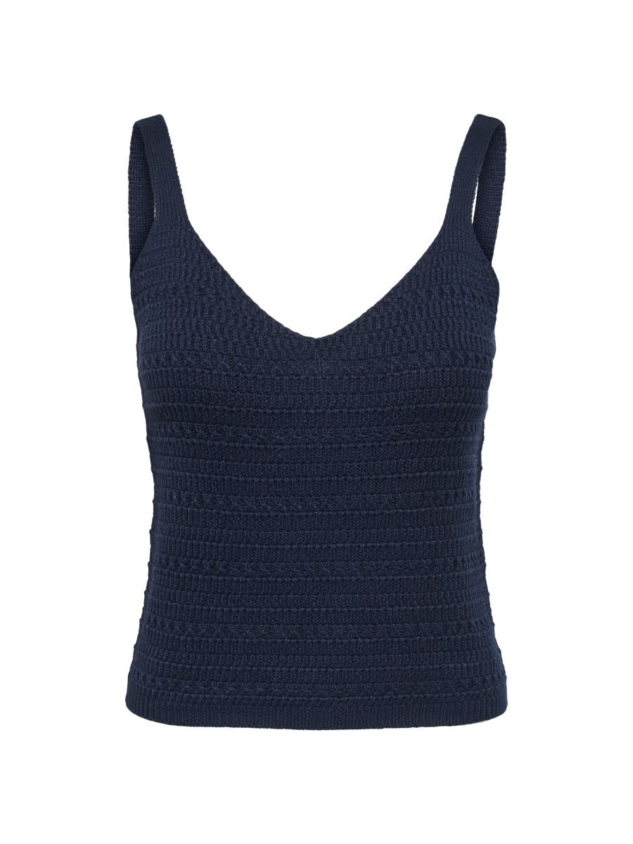 Tropica Sleeveless V-Neck Knit Top