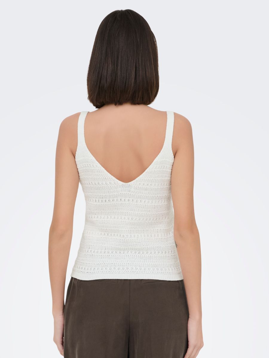 Tropica Sleeveless V-Neck Knit Top