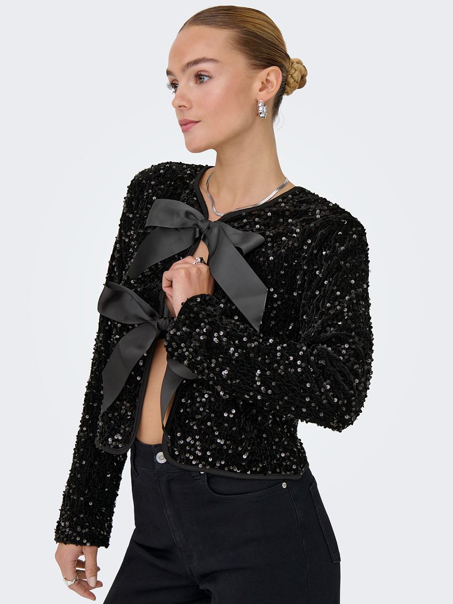 Anika Sequin Bow Top