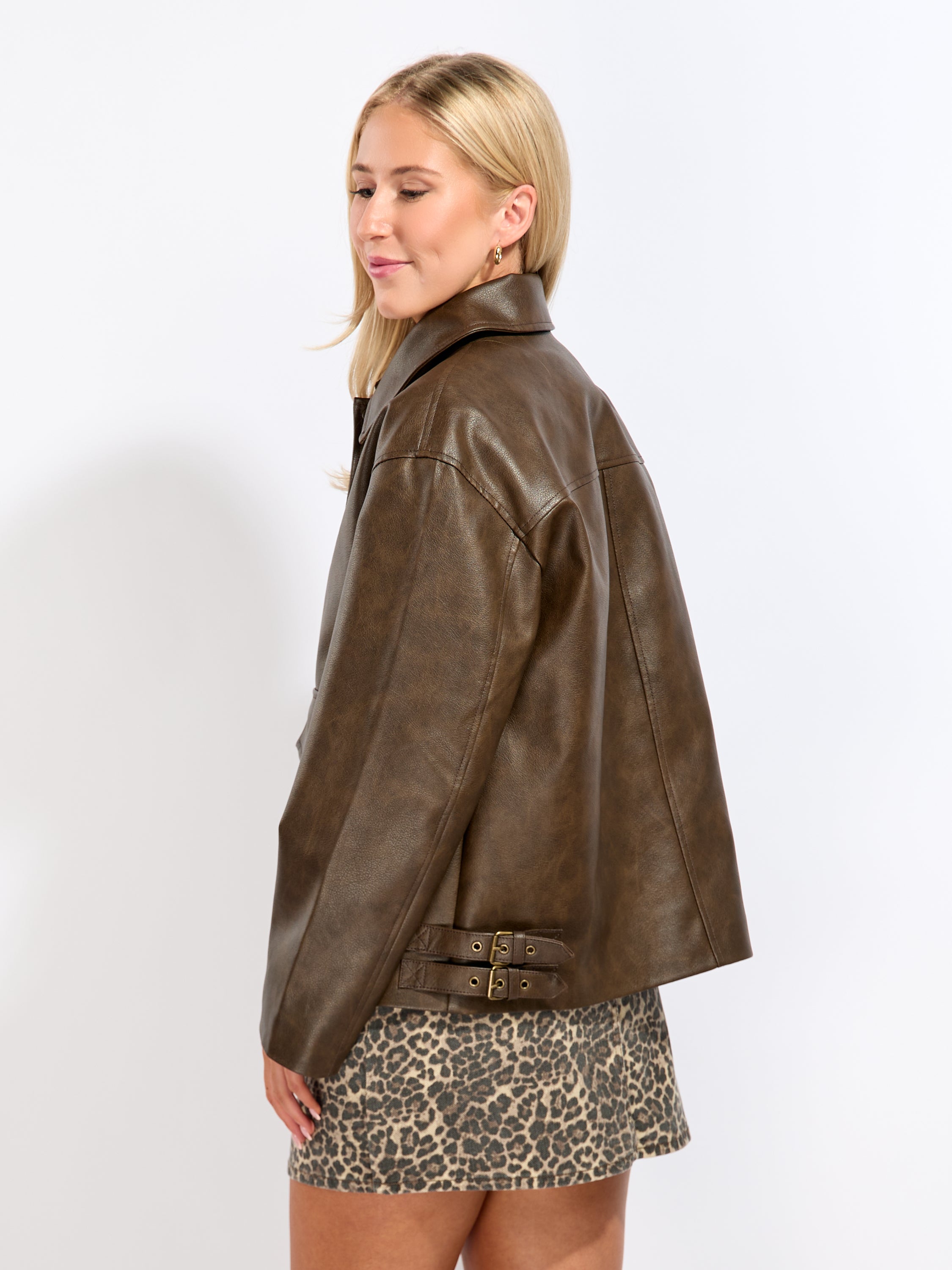 Jasmin Faux Leather Jacket